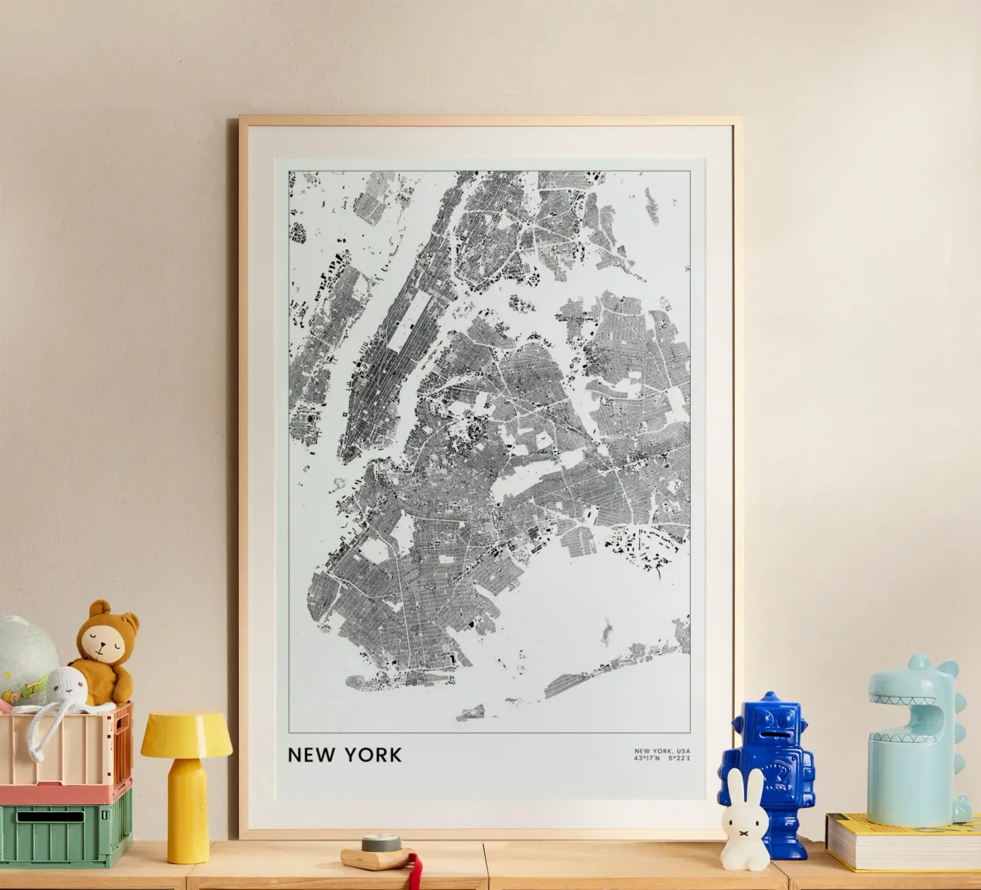 New York poster da The Cartography Collection