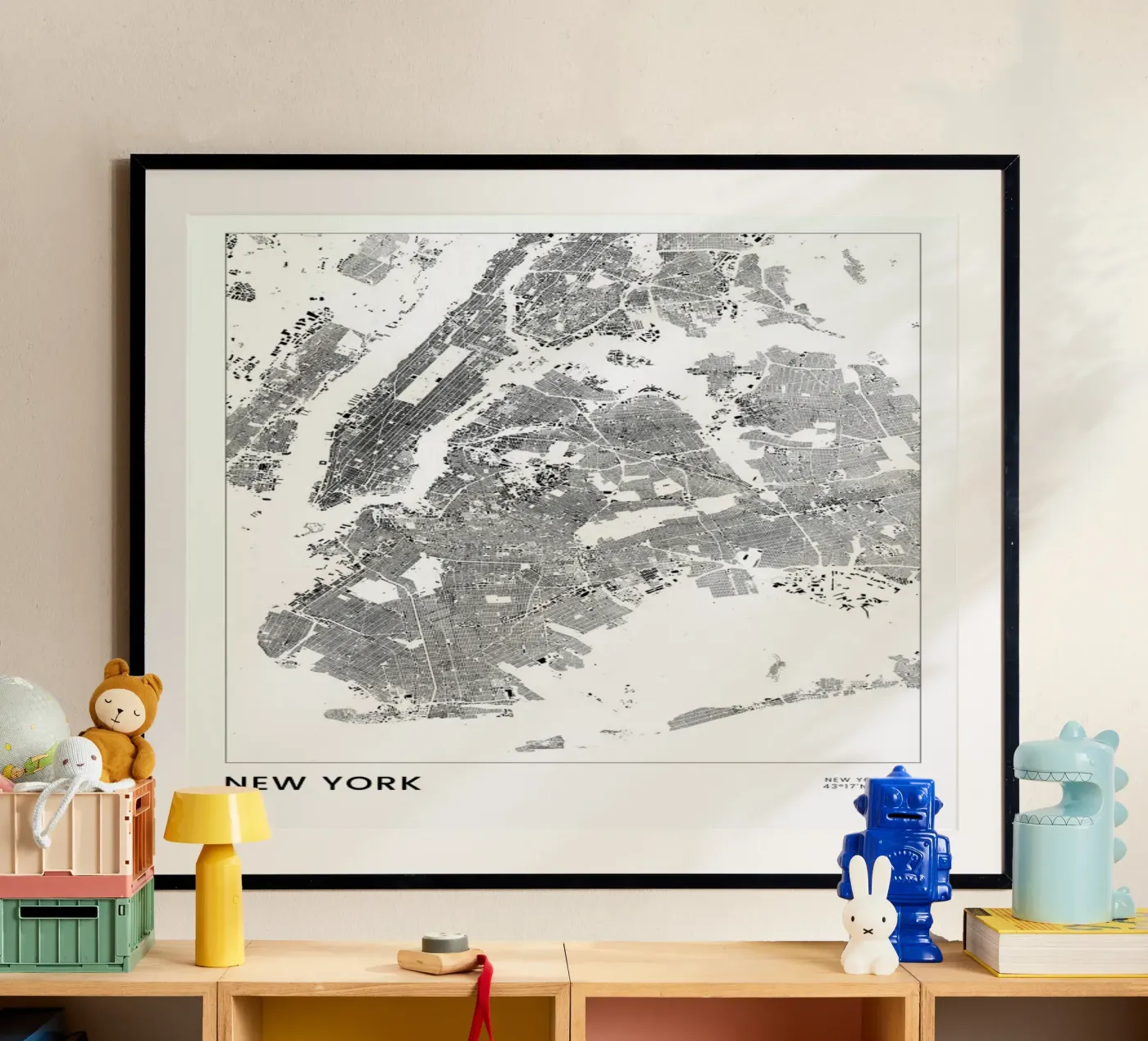 New York poster da The Cartography Collection