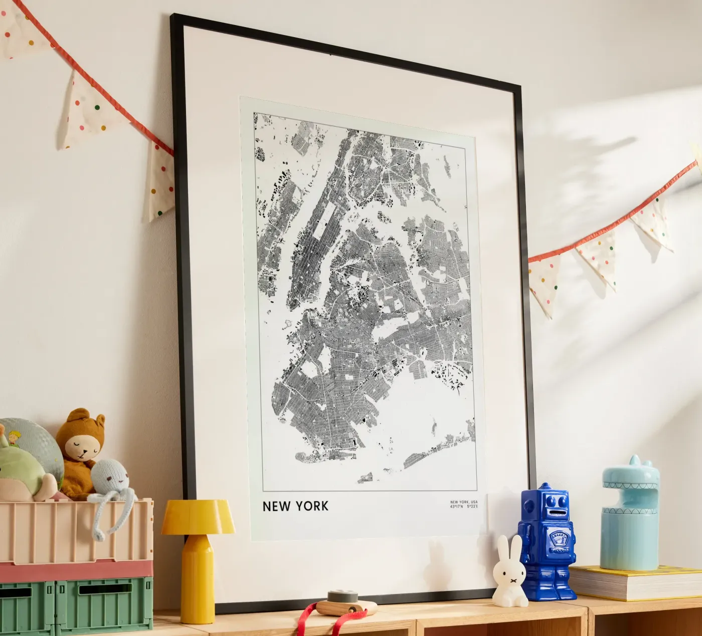New York poster da The Cartography Collection