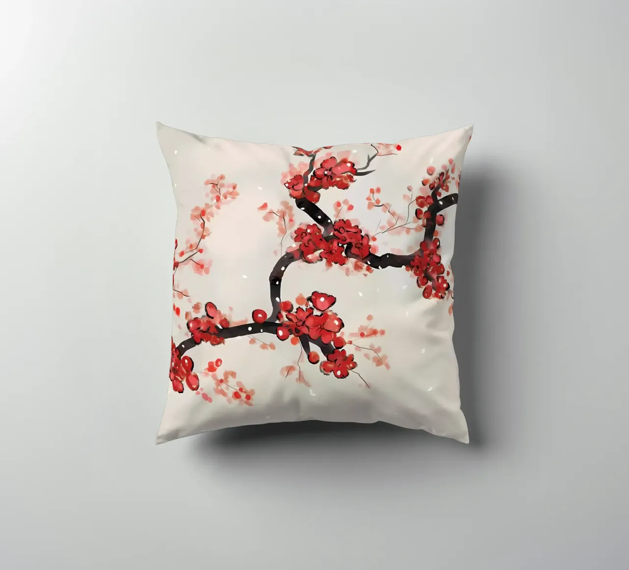 Fiori di ciliegio (SAKURA) cuscino da Rebecca Clark Wyrick