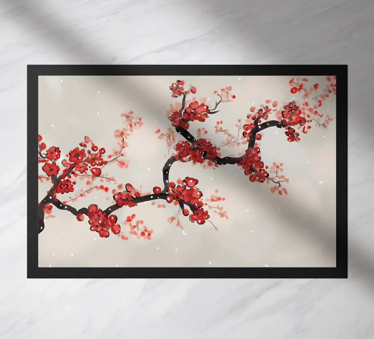 Fiori di ciliegio (SAKURA) zerbino da Rebecca Clark Wyrick