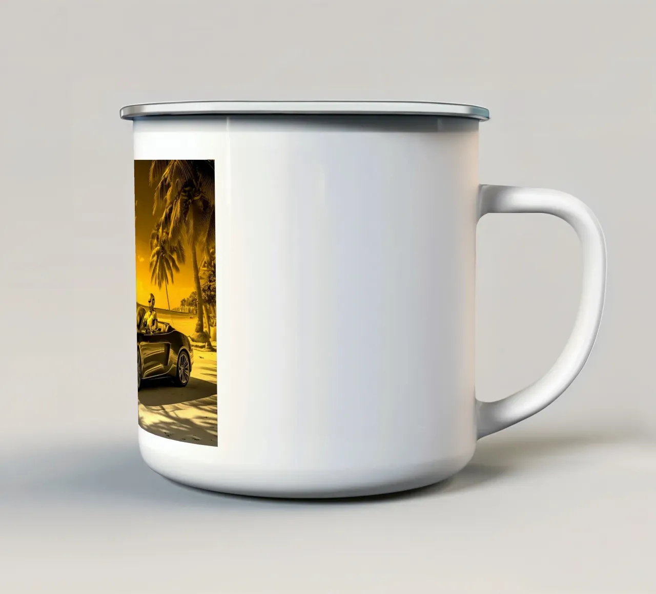 ROBOT AU VOLANT. Doré. tazza in smalto da Thierry vobmann photography