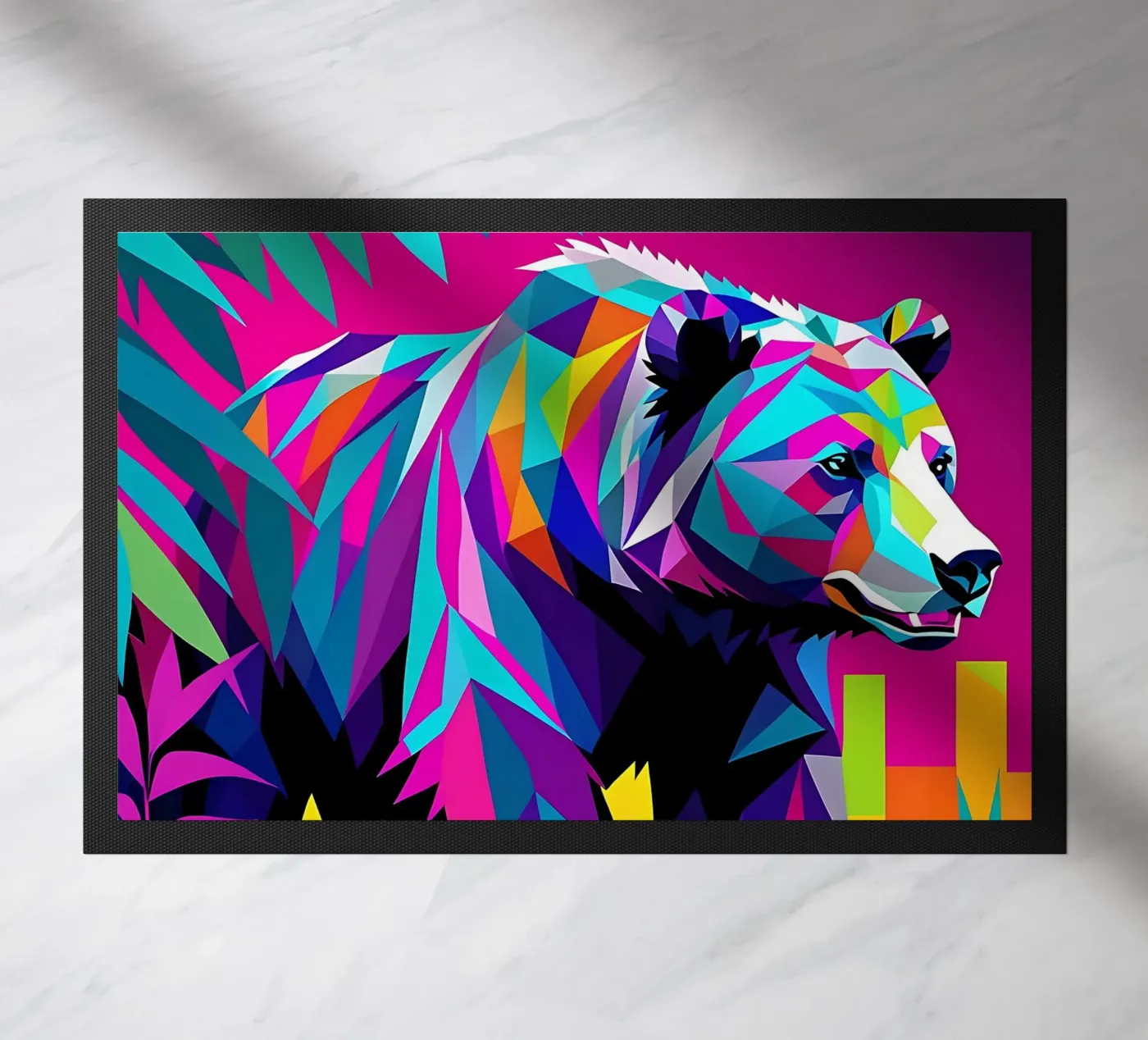 Bear_Style_E_2 doormat by Tierisch bunt by LK