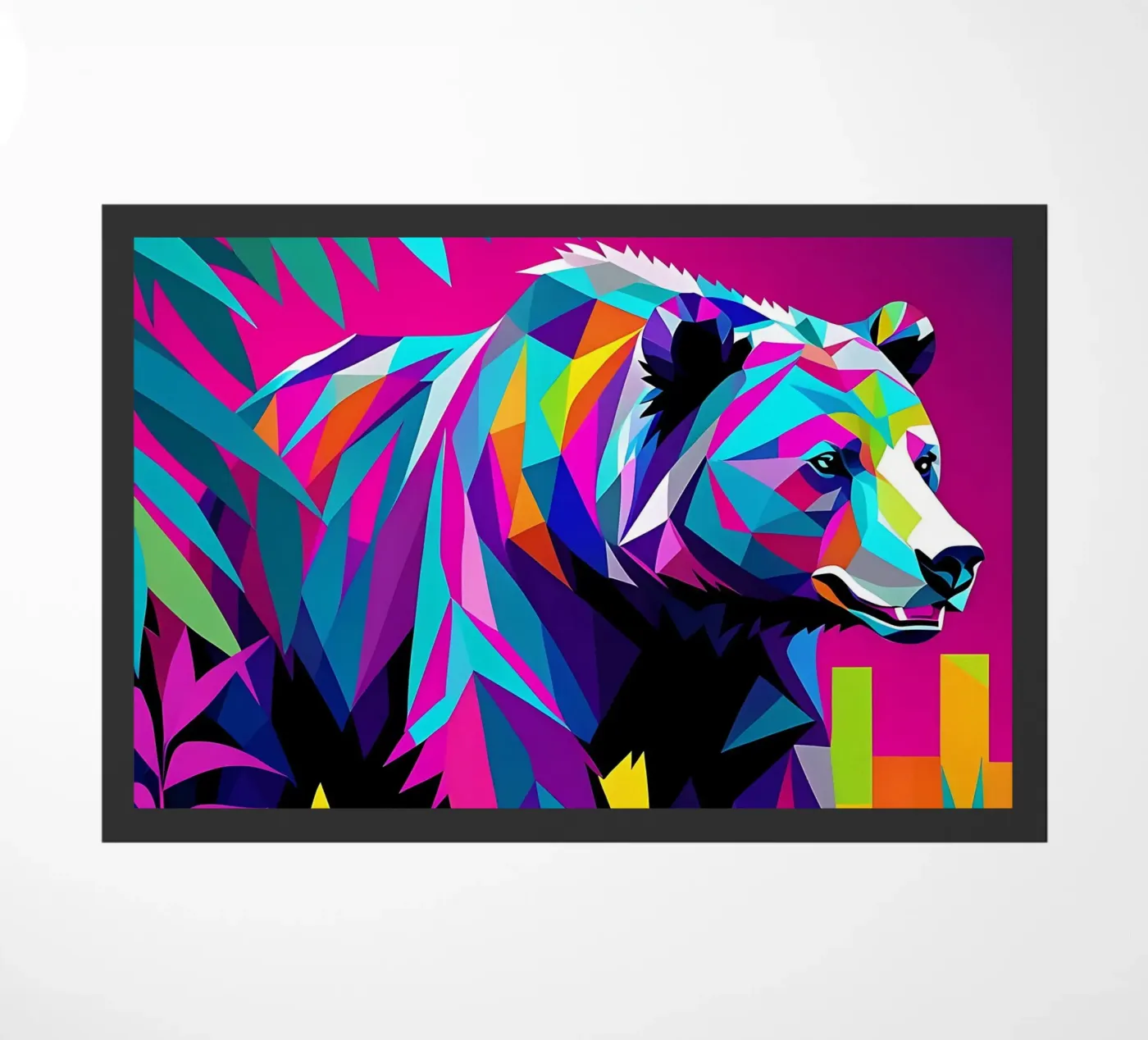 Bear_Style_E_2 doormat by Tierisch bunt by LK