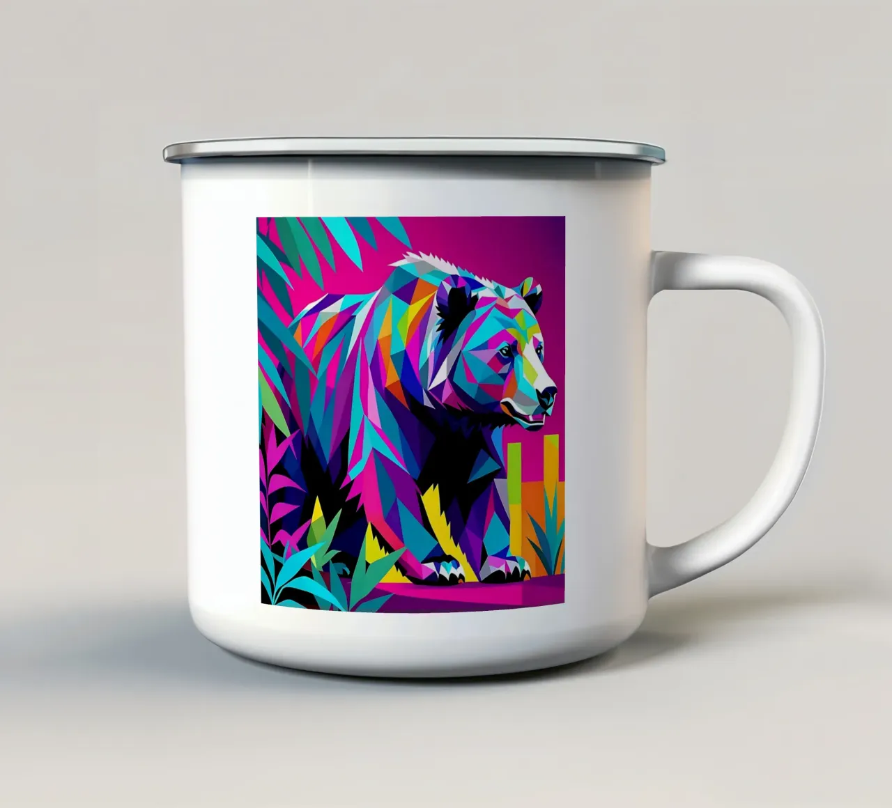 Orso_Stile_E_2 tazza in smalto da Tierisch bunt by LK