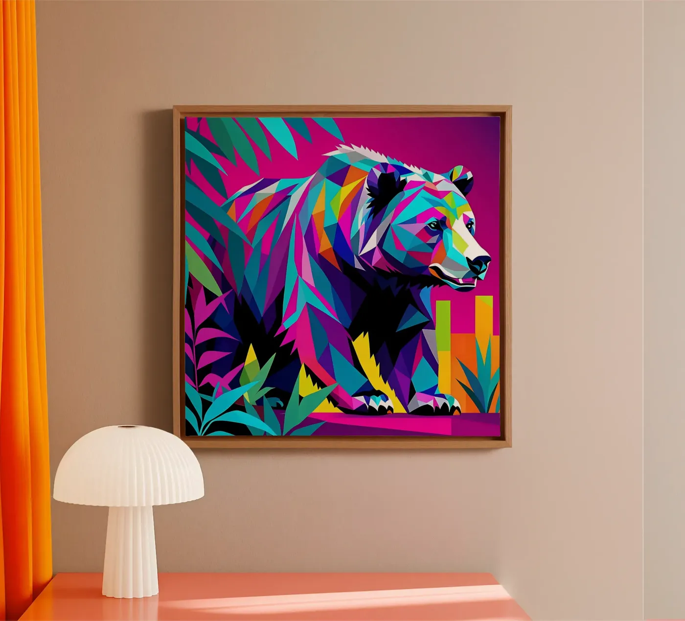Bear_Style_E_2 canvas by Tierisch bunt by LK