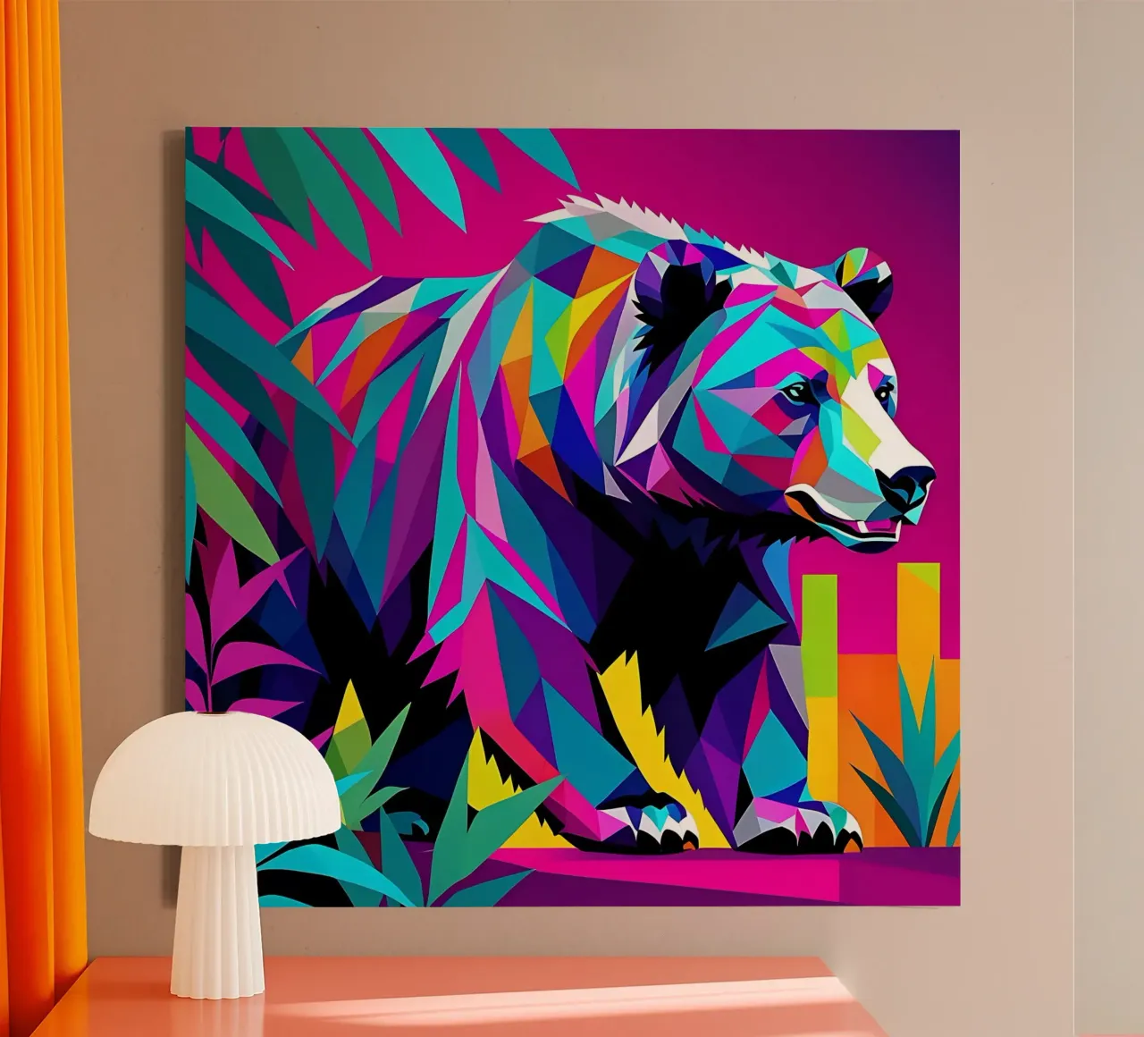 Bear_Style_E_2 canvas by Tierisch bunt by LK