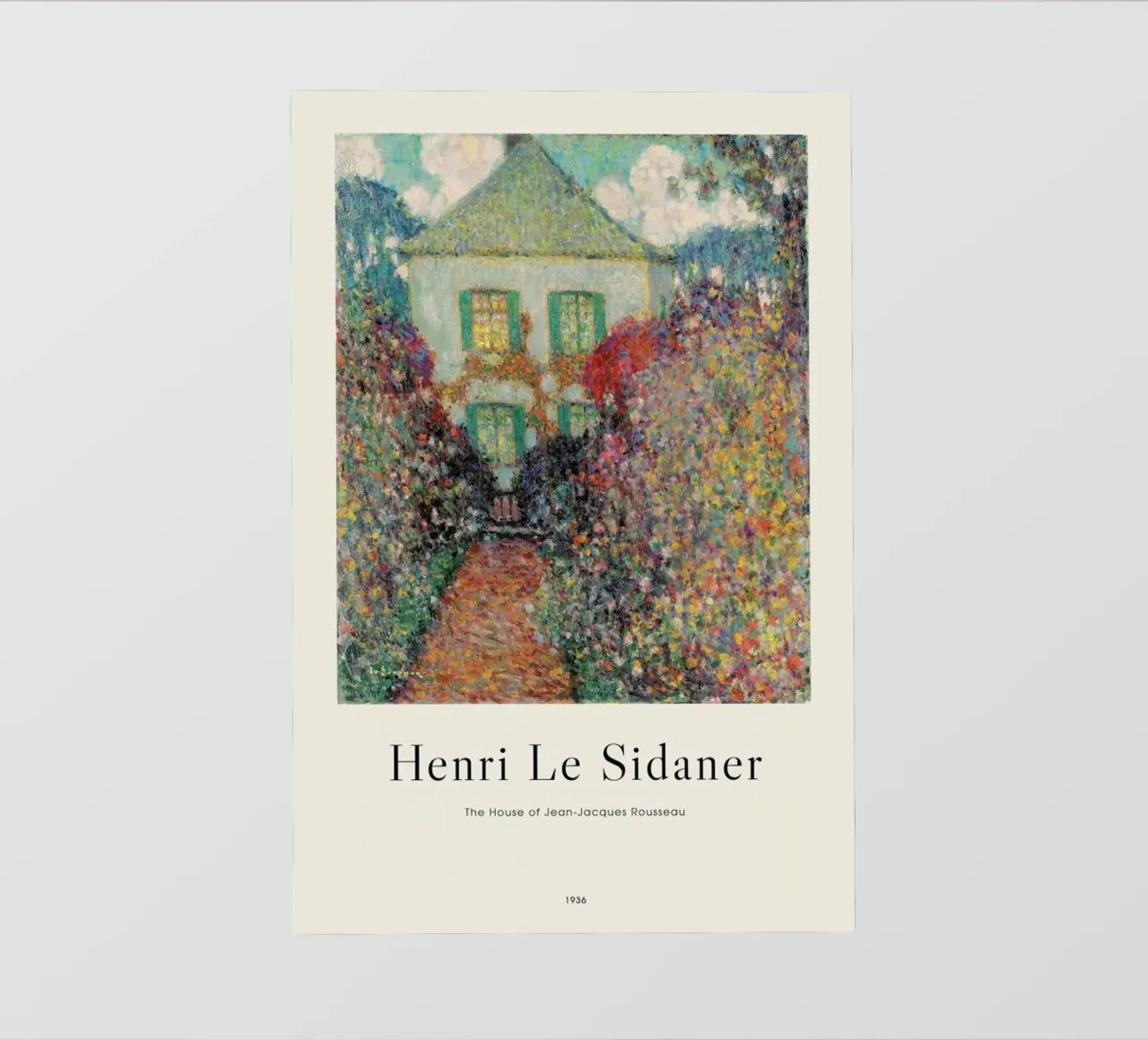 Le Sidaner - The House of Jean-Jacques Rousseau pellicola backlit da ARTOTHEK