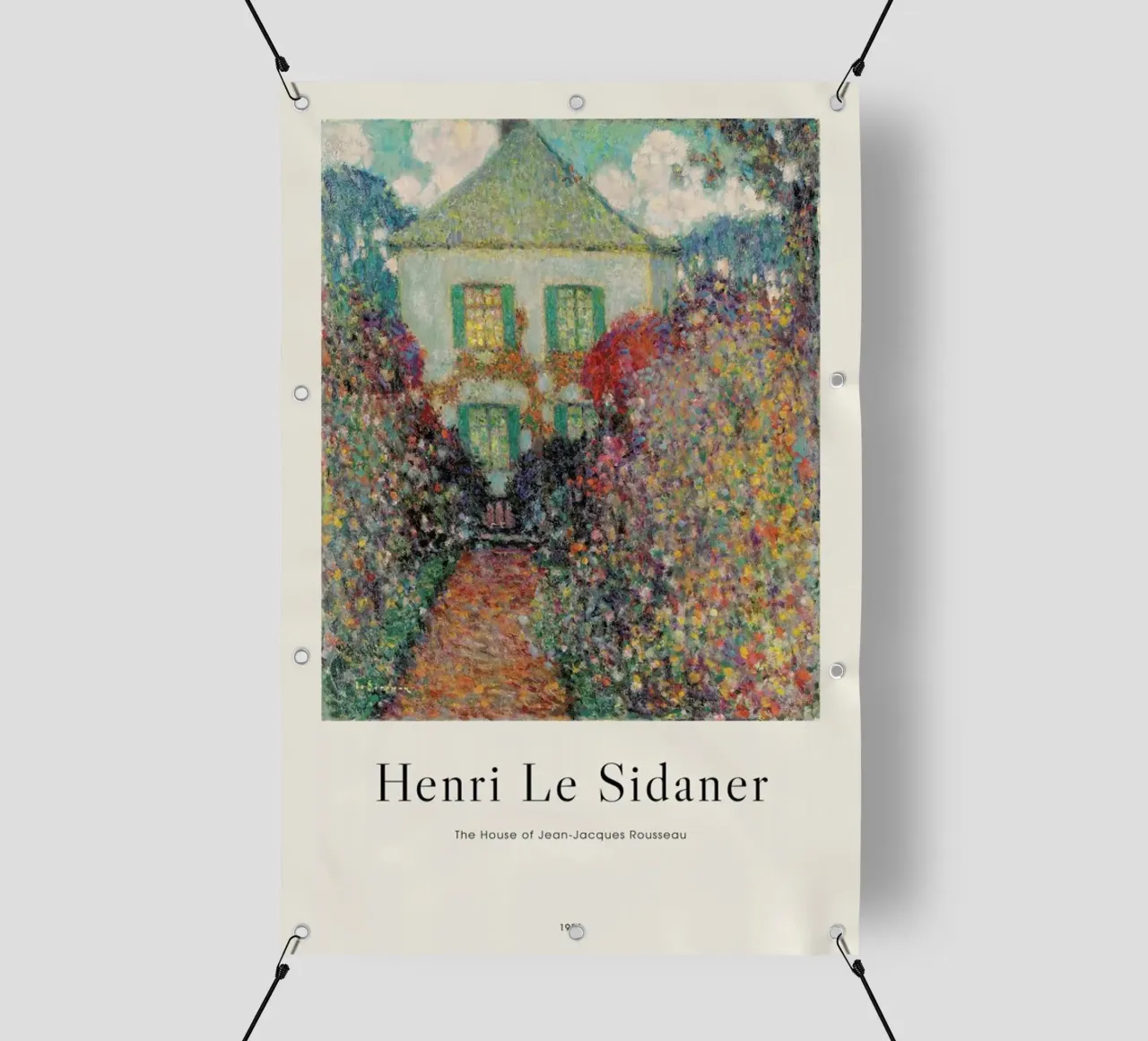 Le Sidaner - The House of Jean-Jacques Rousseau telo in pvc da ARTOTHEK
