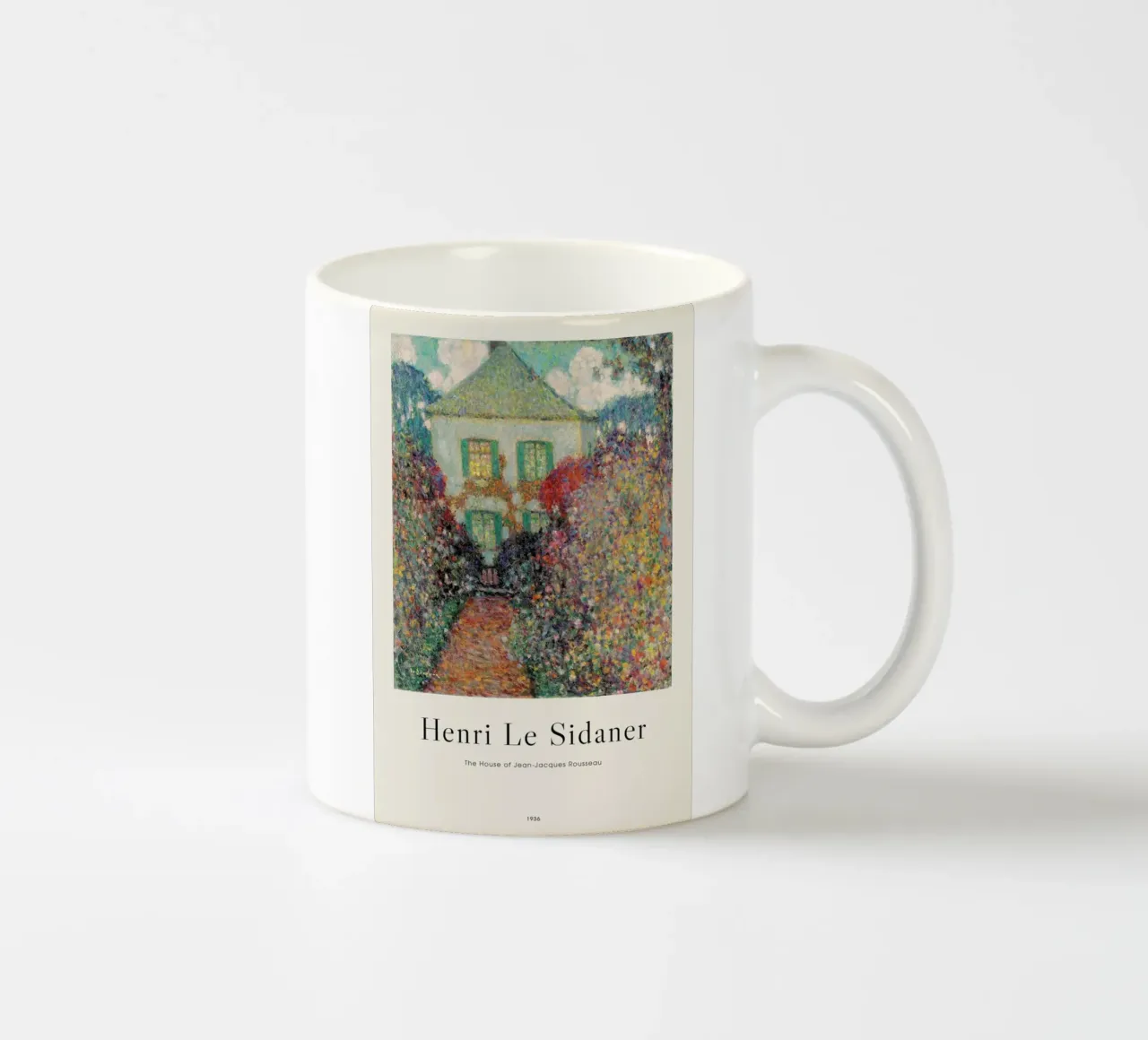 Le Sidaner - The House of Jean-Jacques Rousseau tazza in ceramica da ARTOTHEK