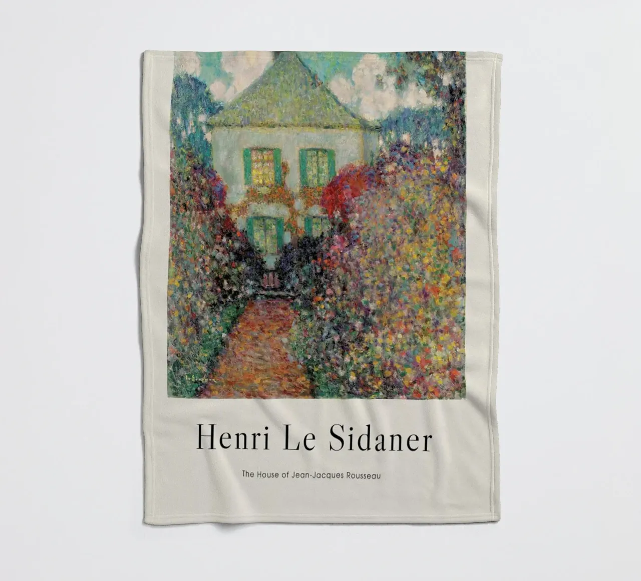 Le Sidaner - The House of Jean-Jacques Rousseau coperta in pile da ARTOTHEK