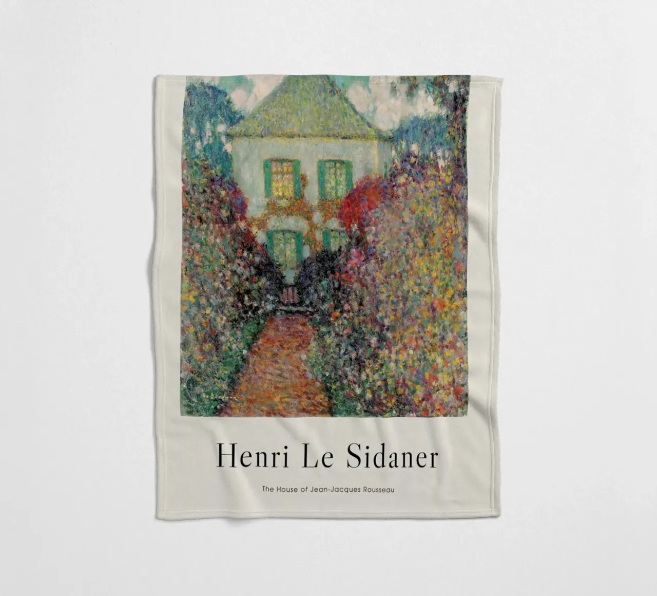 Le Sidaner - The House of Jean-Jacques Rousseau coperta in pile da ARTOTHEK