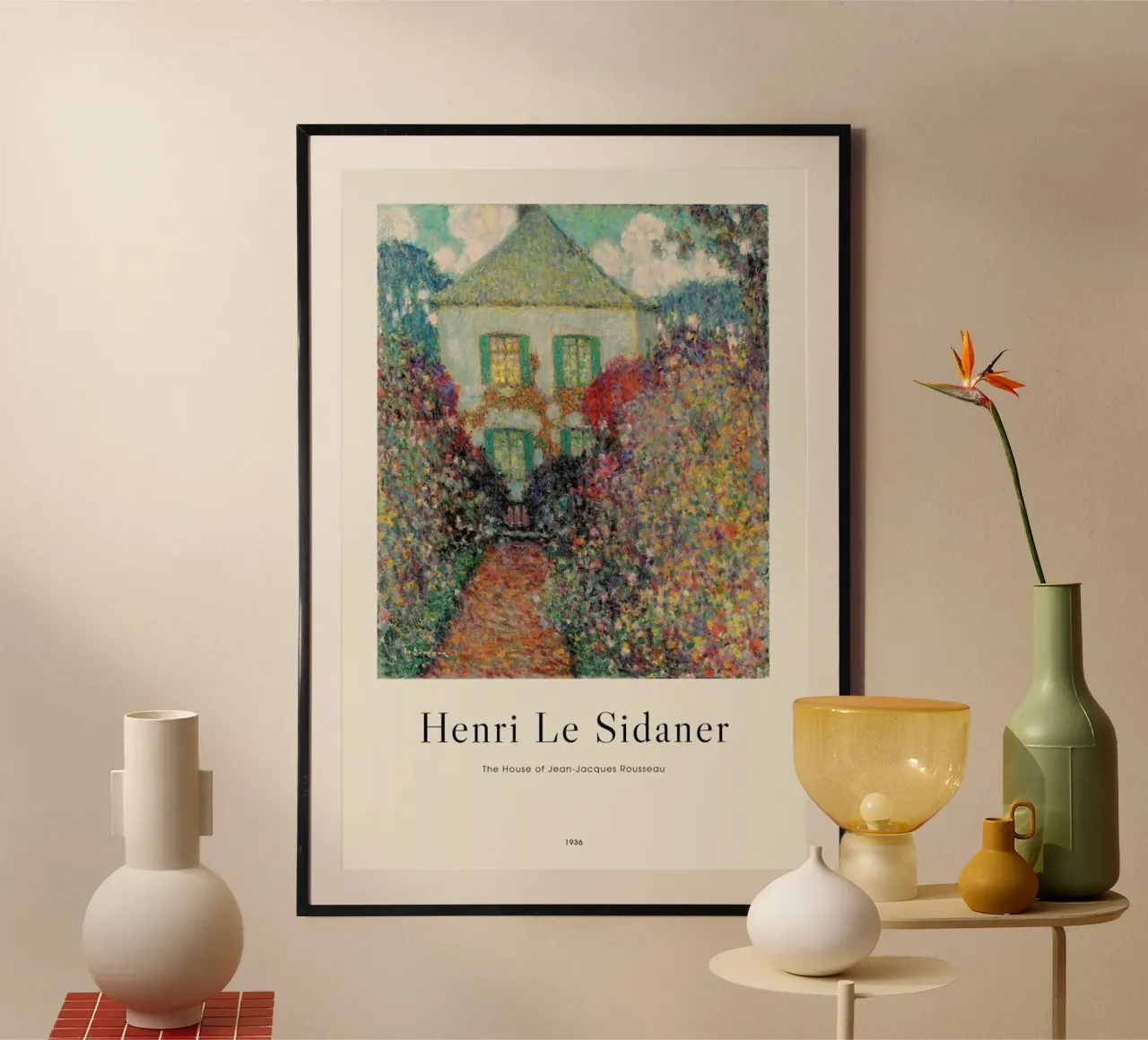 Le Sidaner - The House of Jean-Jacques Rousseau poster da ARTOTHEK