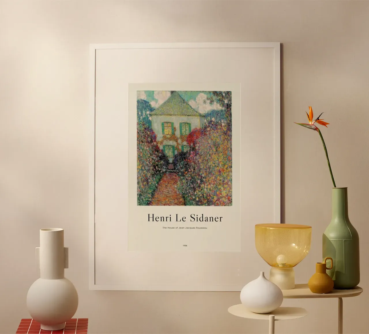 Le Sidaner - The House of Jean-Jacques Rousseau poster da ARTOTHEK