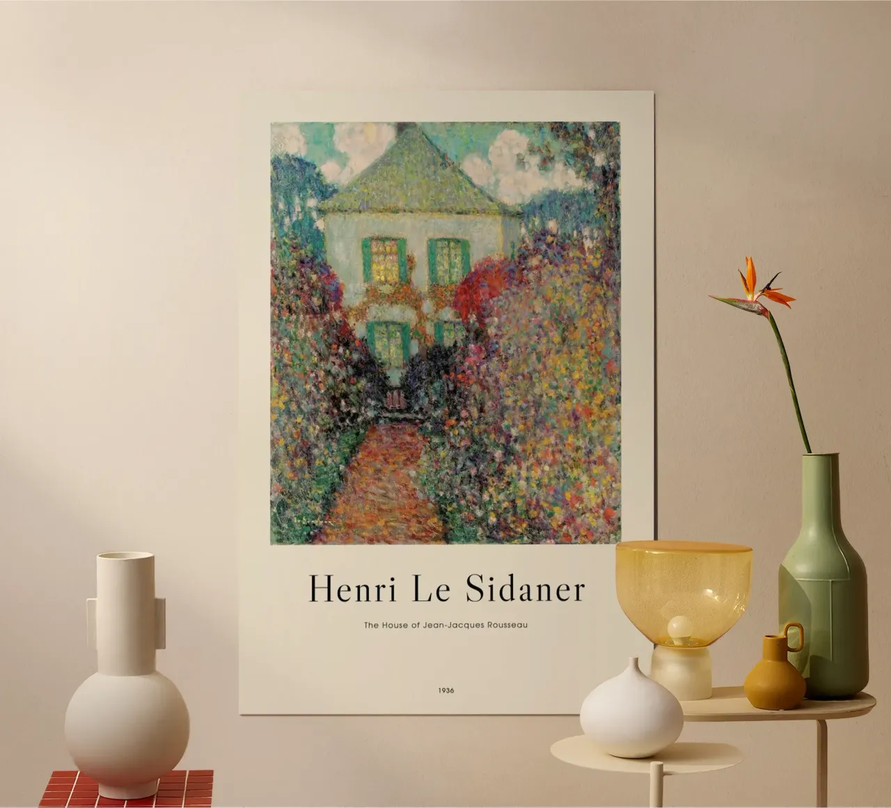 Le Sidaner - The House of Jean-Jacques Rousseau poster da ARTOTHEK