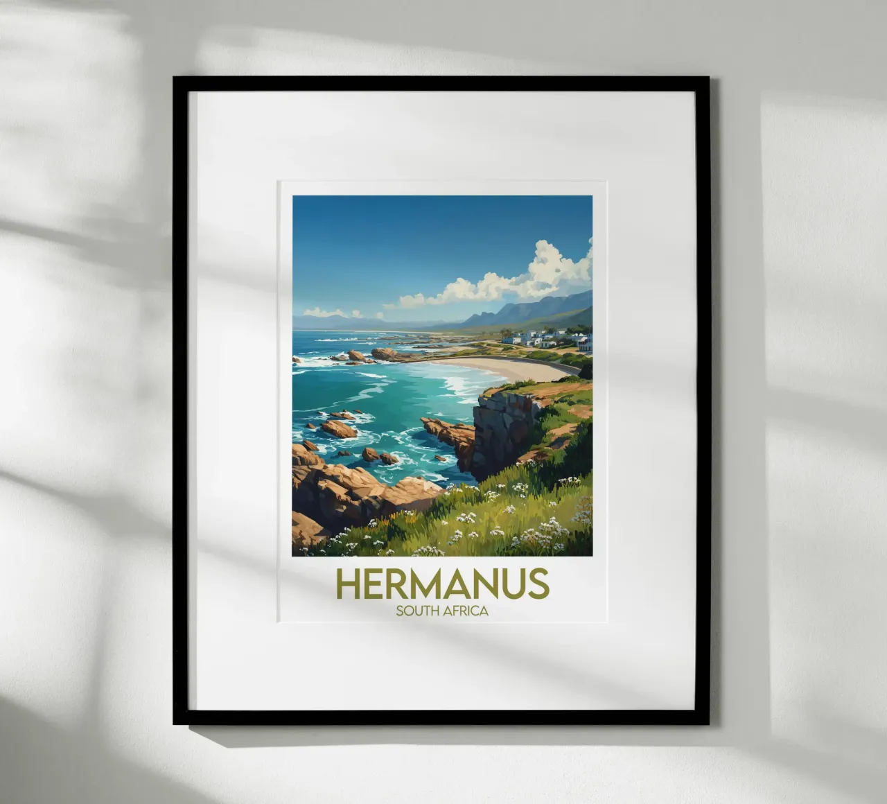 Affiche Hermanus poster con telaio in plastica da Frame the World