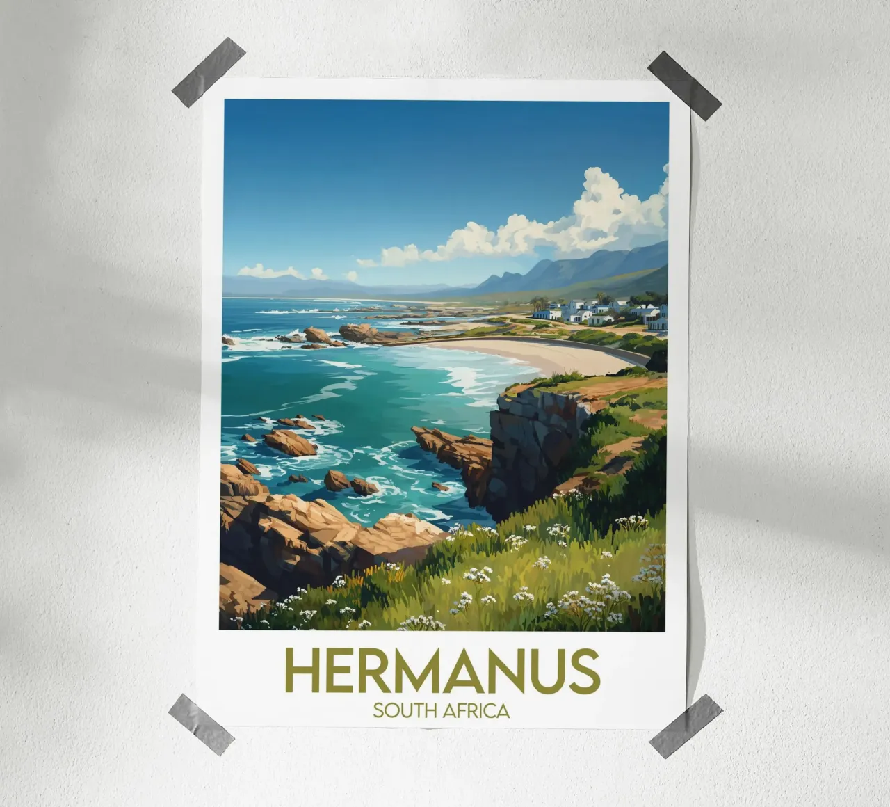Affiche Hermanus poster con telaio in plastica da Frame the World