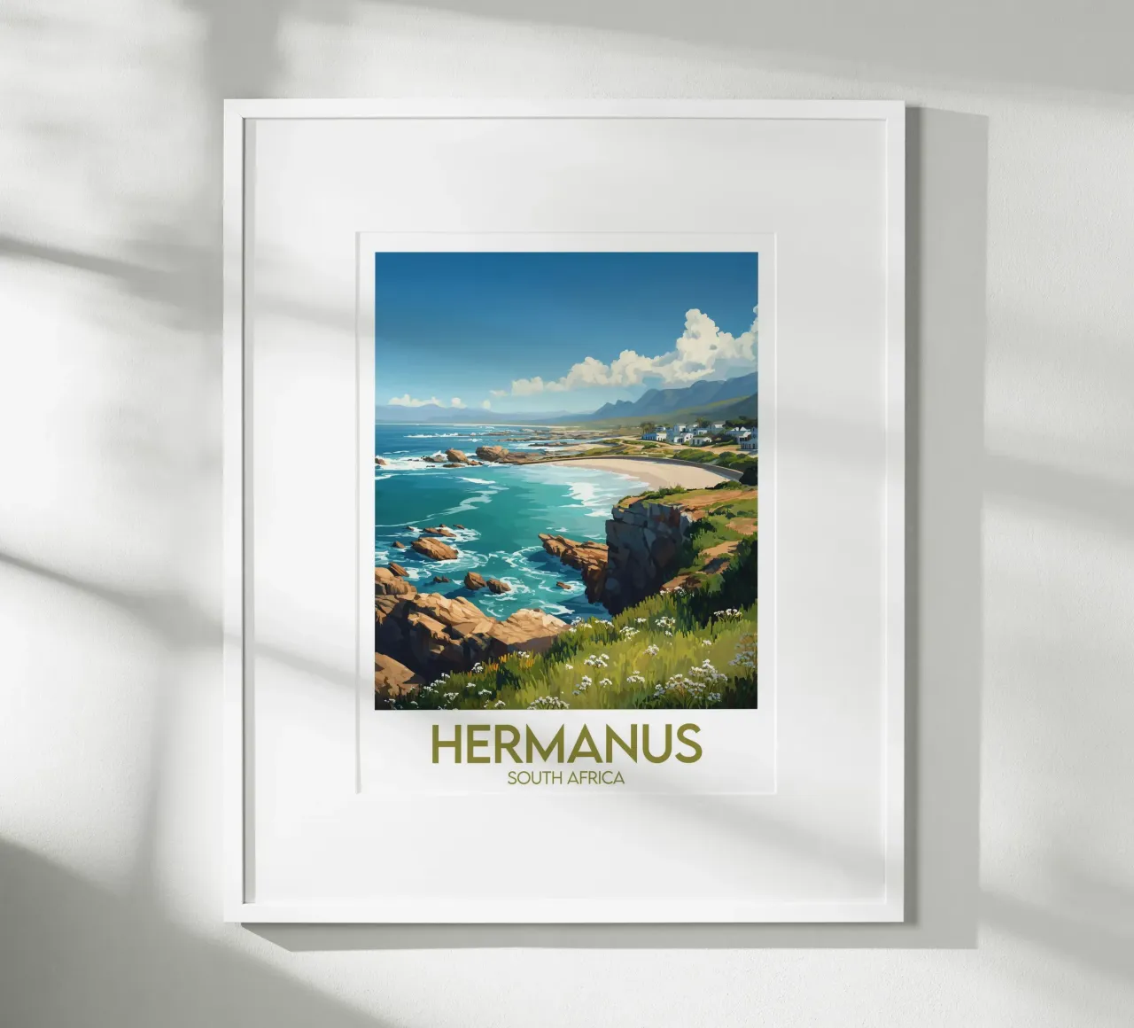 Affiche Hermanus poster con telaio in plastica da Frame the World