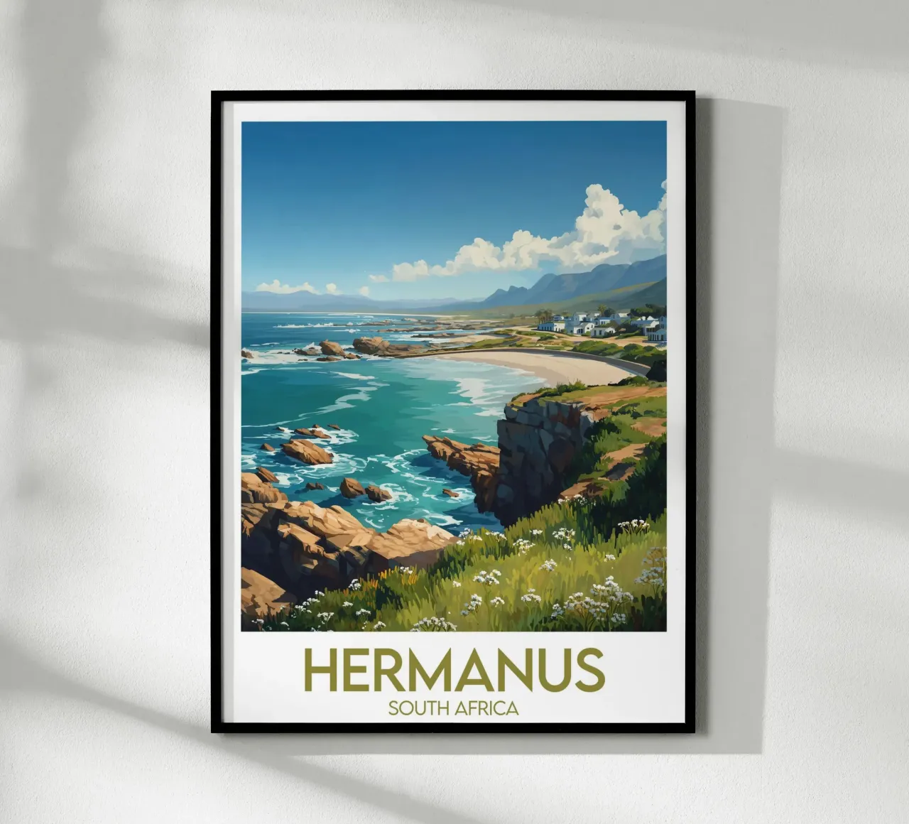 Affiche Hermanus poster con telaio in plastica da Frame the World