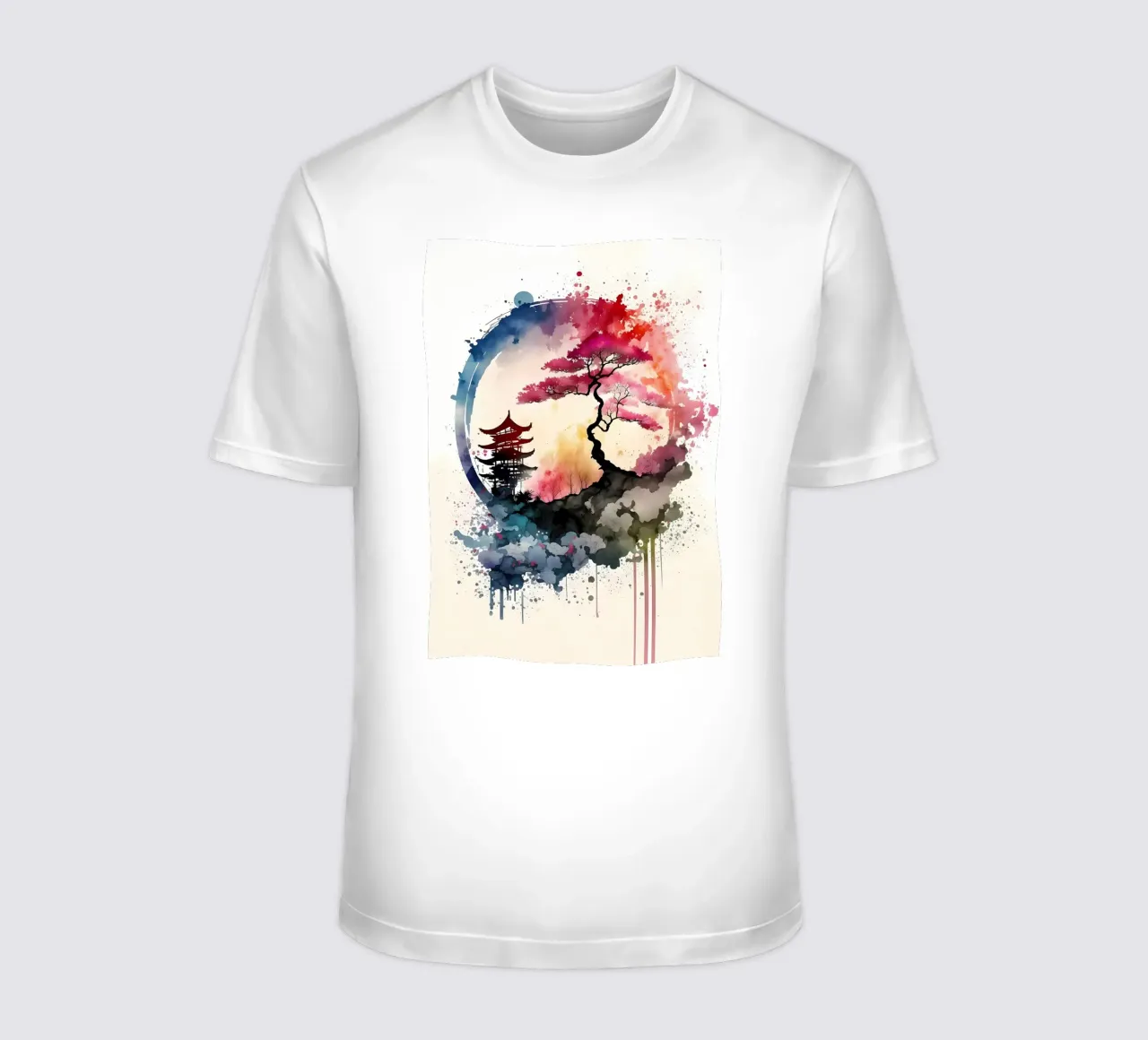Acquerelli giapponesi 3 t-shirt da Rebecca Clark Wyrick