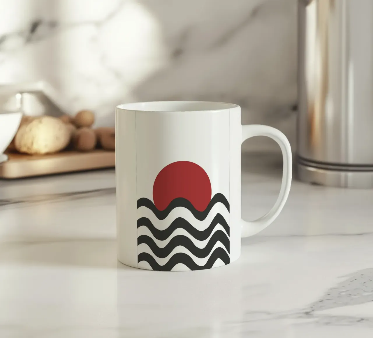 Alba in spiaggia tazza in ceramica da James M Coyle