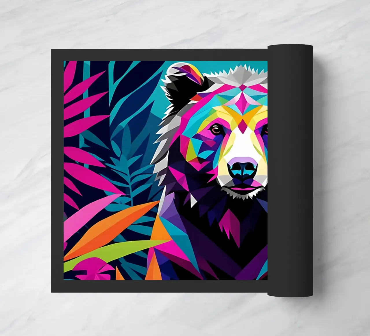 Bear_Style_E_3 doormat by Tierisch bunt by LK