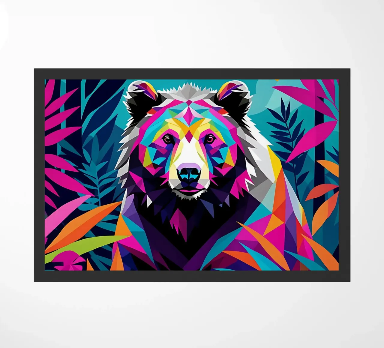 Bear_Style_E_3 doormat by Tierisch bunt by LK