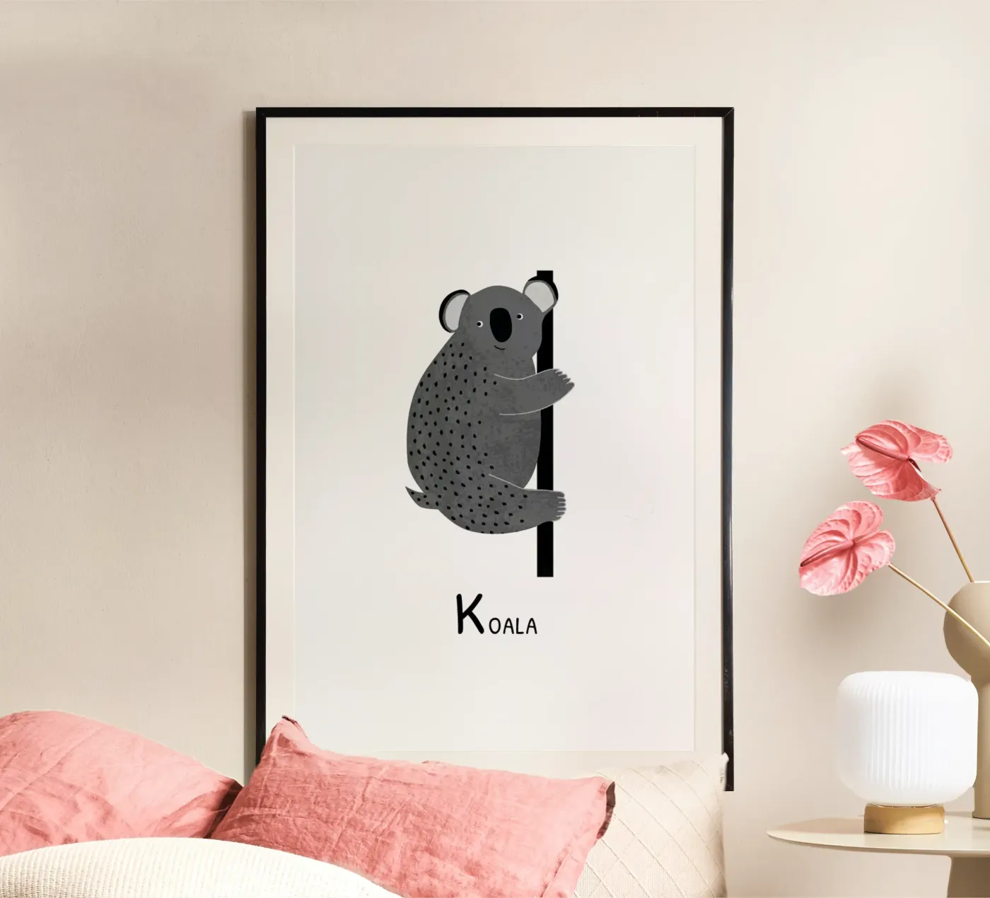 Koala Poster von Little Flourishes