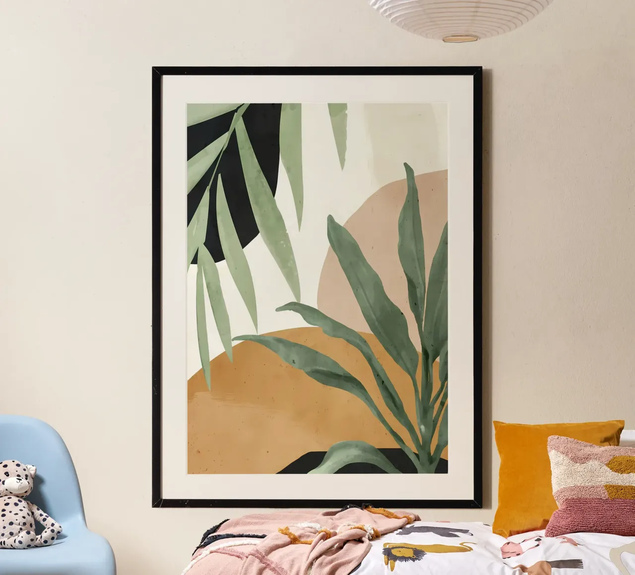 Arte astratta Foglie tropicali 4 poster da Rebecca Clark Wyrick