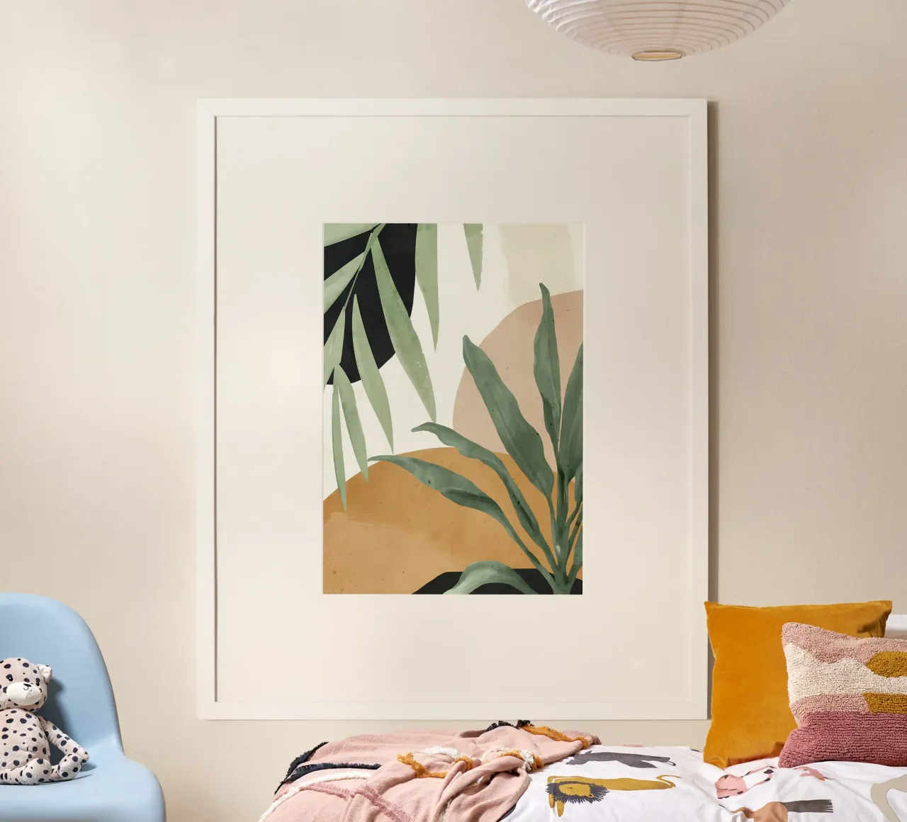 Arte astratta Foglie tropicali 4 poster da Rebecca Clark Wyrick