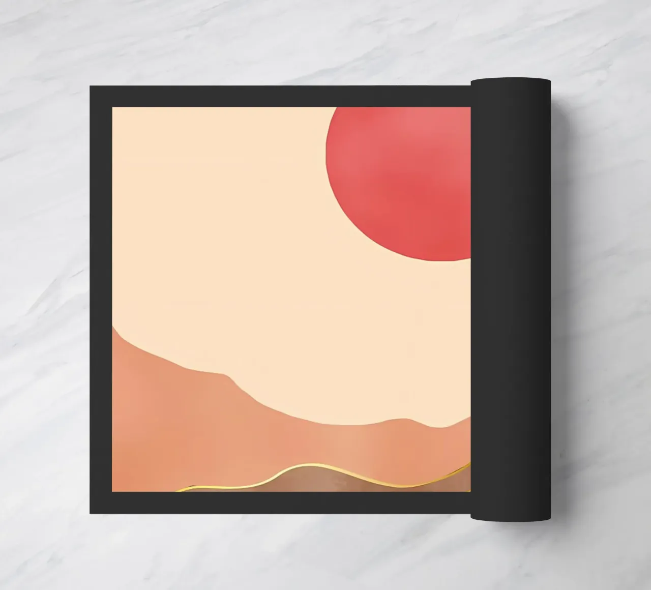 ABSTRACT MOUNTAIN doormat by James M Coyle