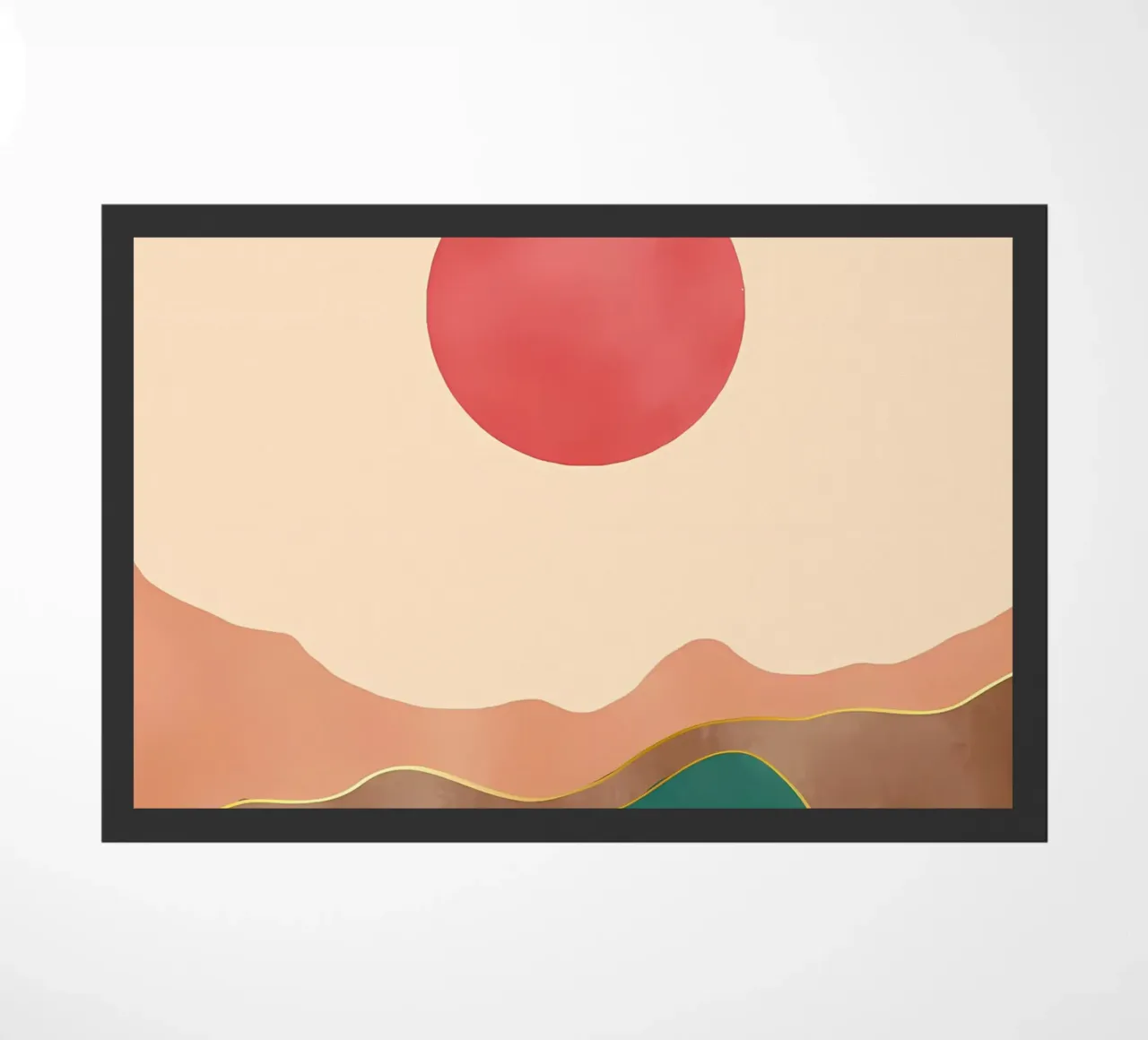 ABSTRACT MOUNTAIN doormat by James M Coyle