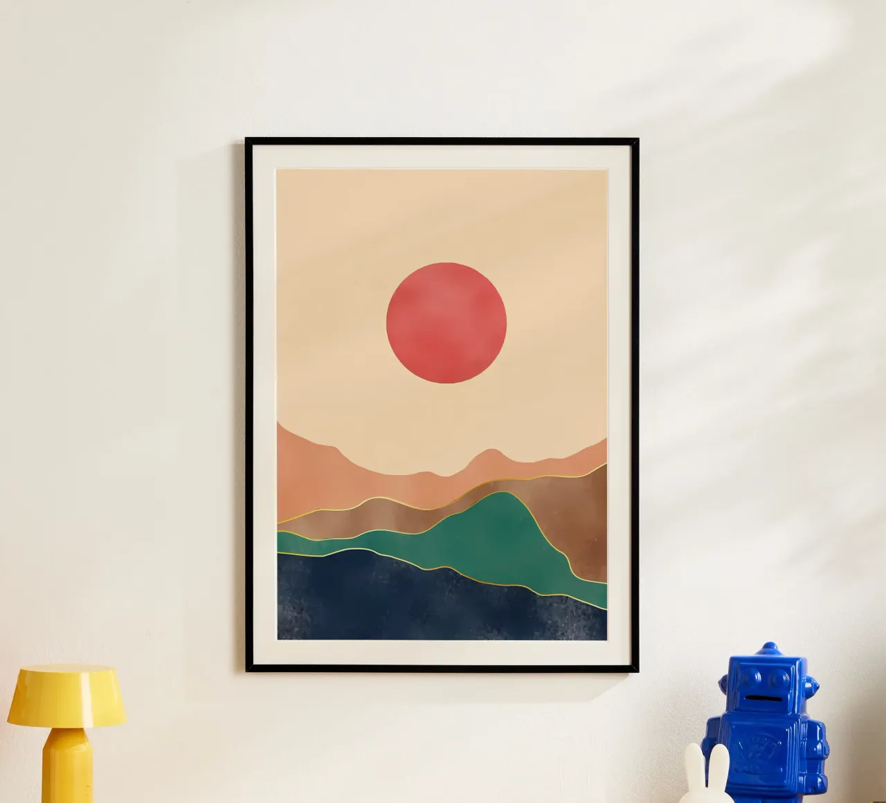 ABSTRAKTER BERG Poster von James M Coyle