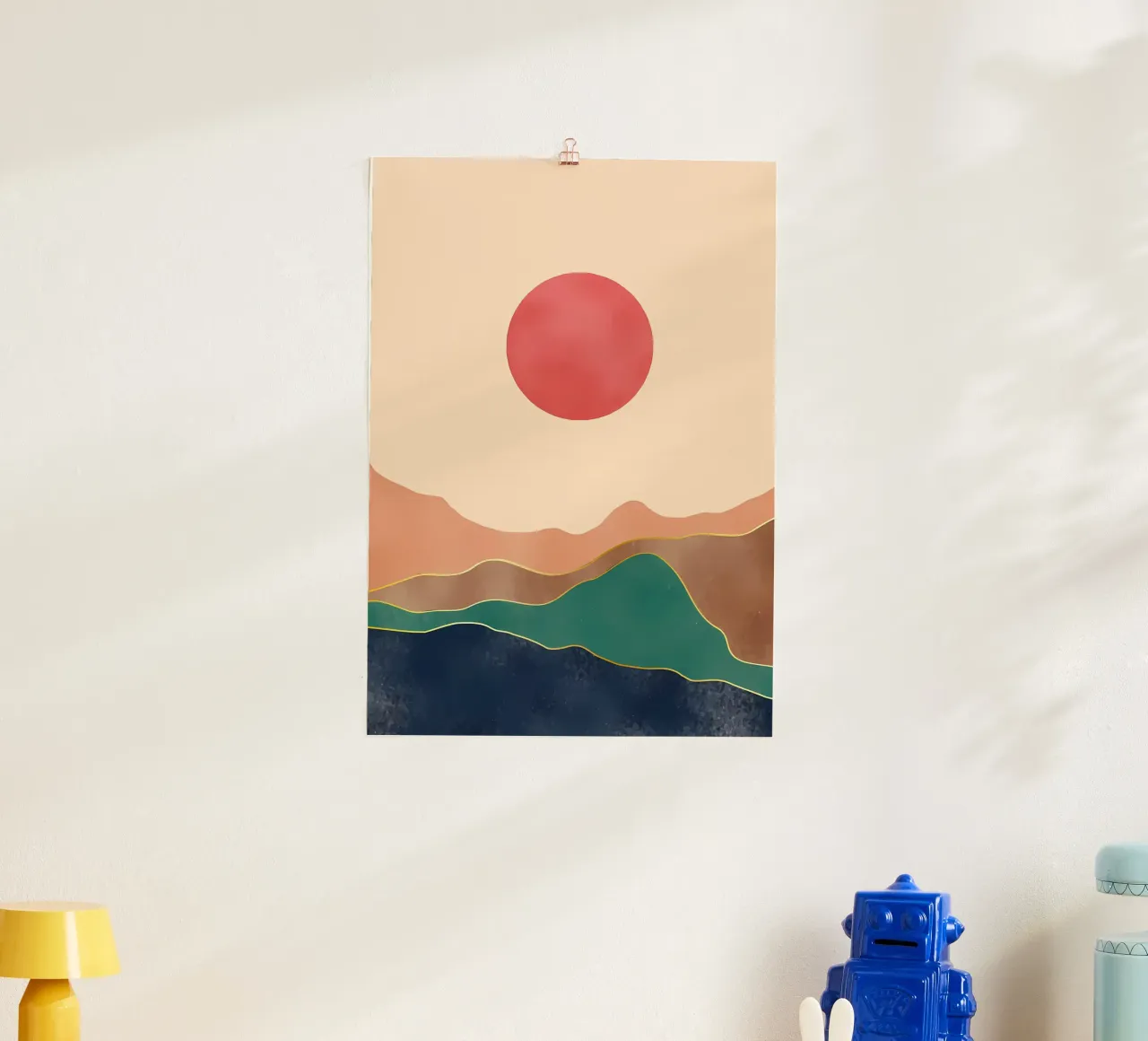 ABSTRAKTER BERG Poster von James M Coyle