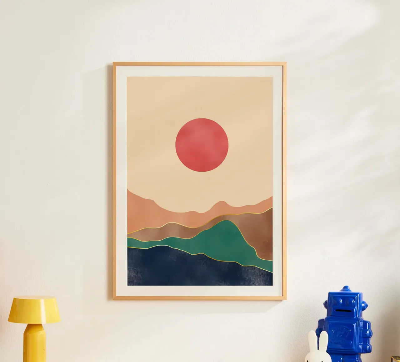 ABSTRAKTER BERG Poster von James M Coyle