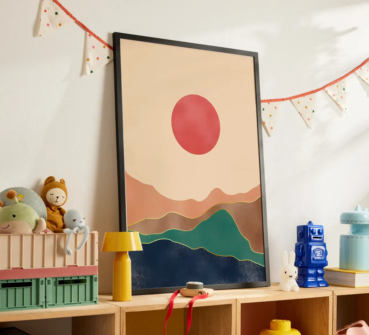 ABSTRAKTER BERG Poster von James M Coyle
