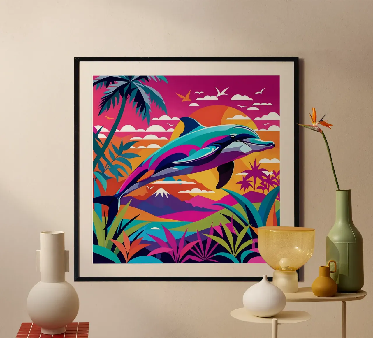 Stile_delfino_E_1 poster da Tierisch bunt by LK