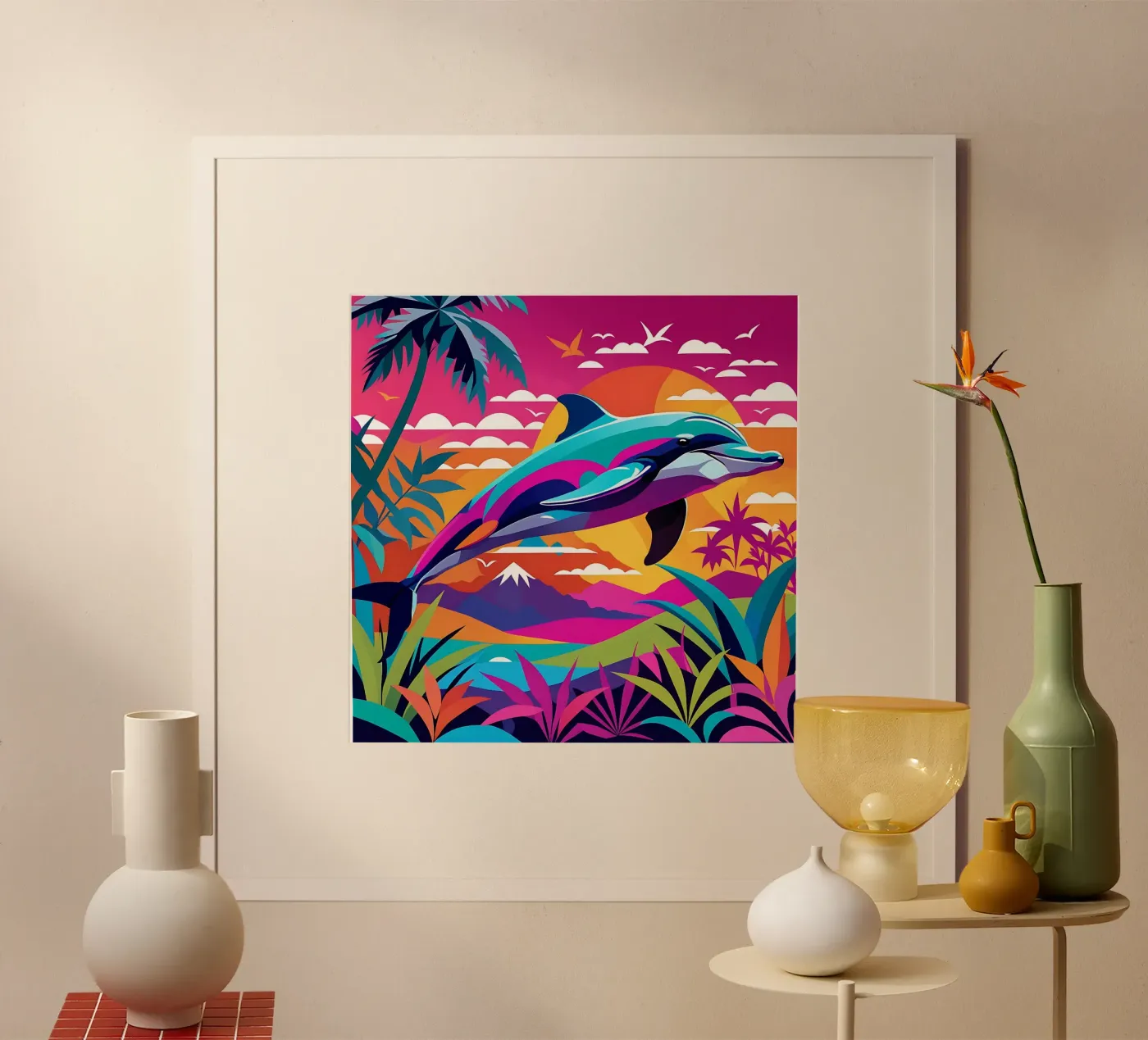 Dolphin_style_E_1 poster by Tierisch bunt by LK