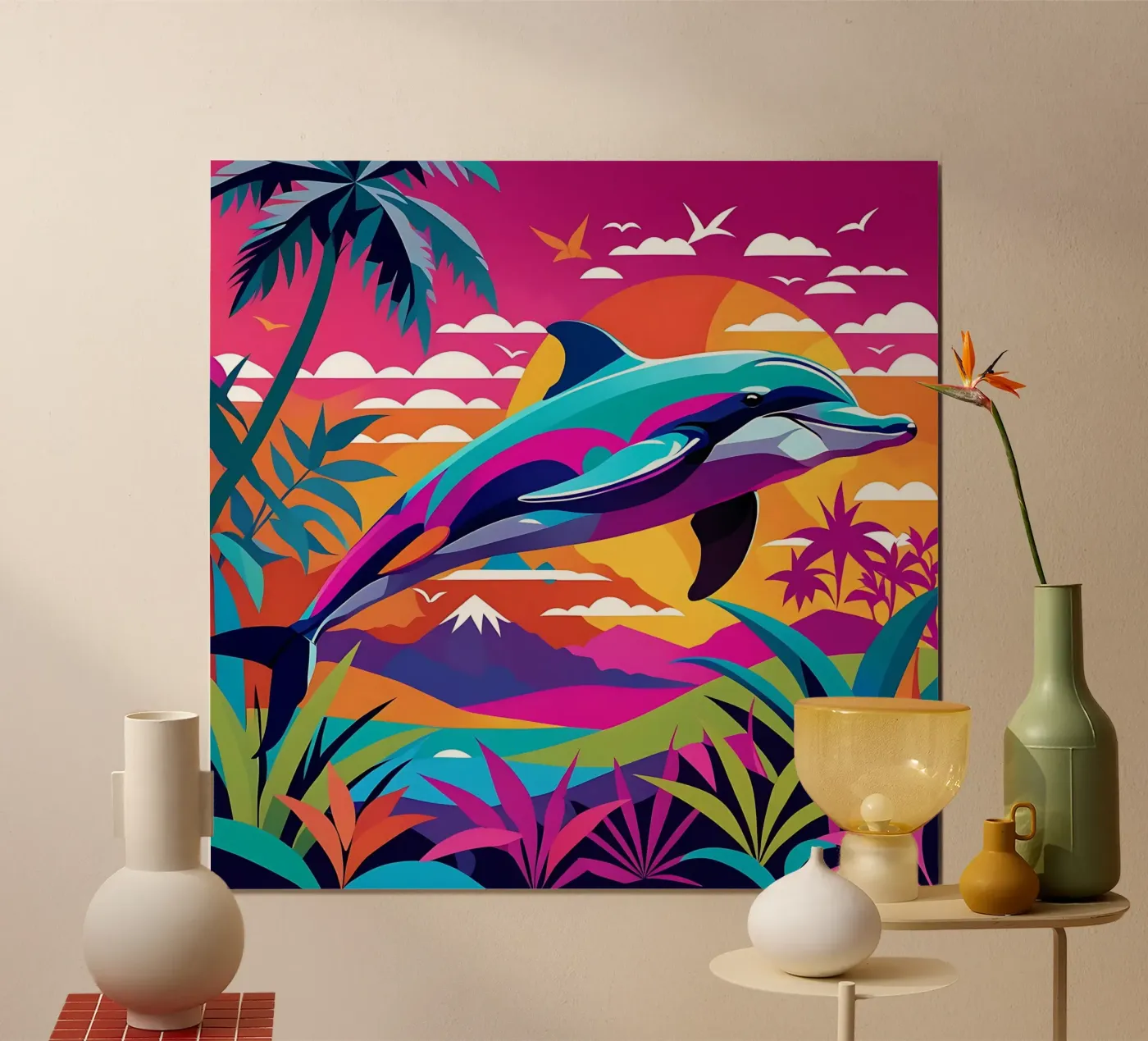 Dolphin_style_E_1 poster by Tierisch bunt by LK