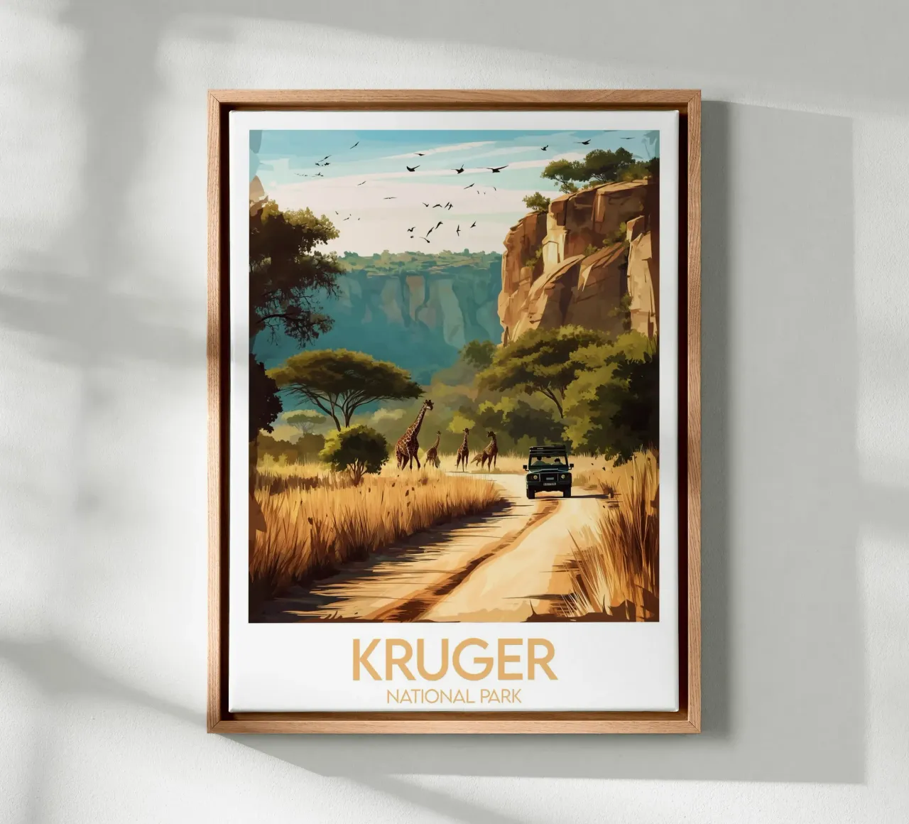Parco nazionale Kruger tela con Cornice a cassetta da Frame the World