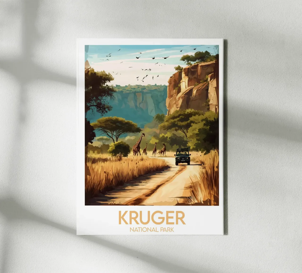 Parco nazionale Kruger tela con Cornice a cassetta da Frame the World