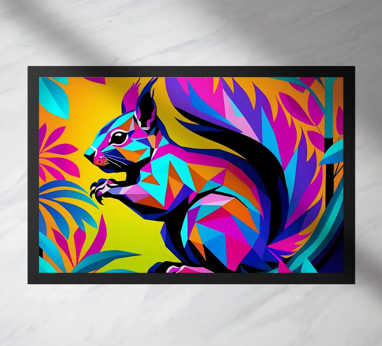 Squirrel_Style_E_1 doormat by Tierisch bunt by LK