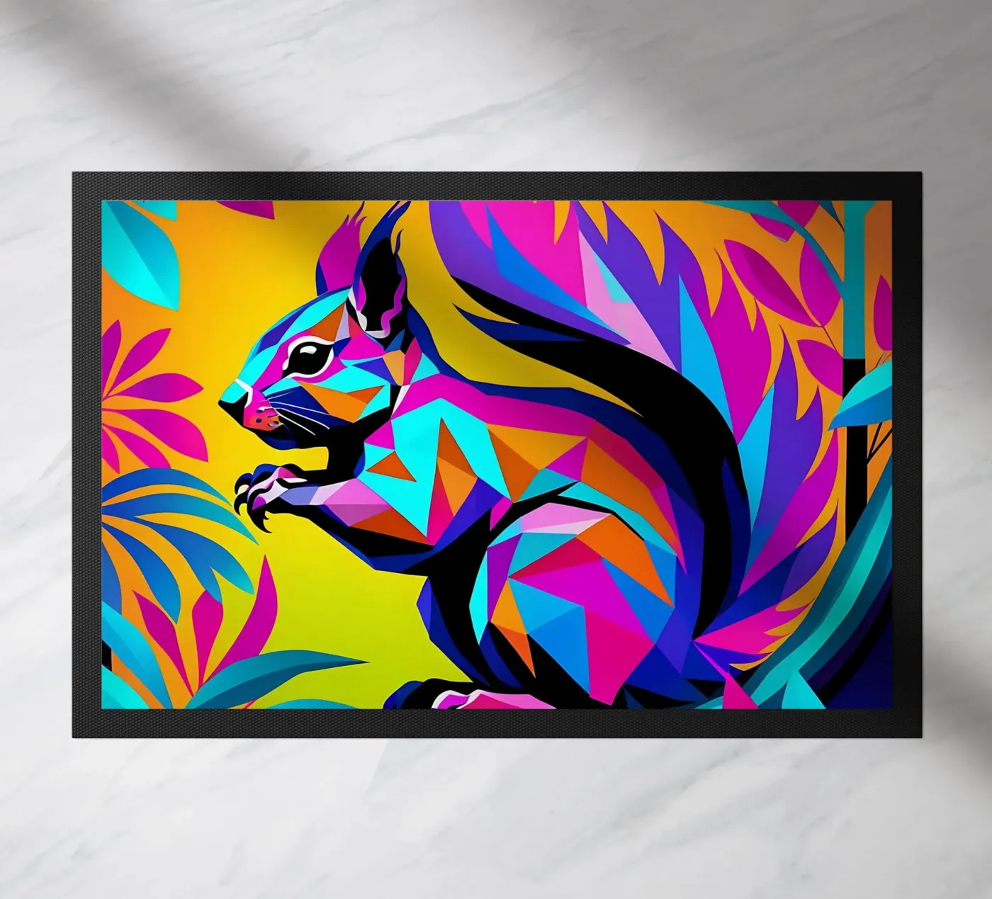 Squirrel_Style_E_1 doormat by Tierisch bunt by LK