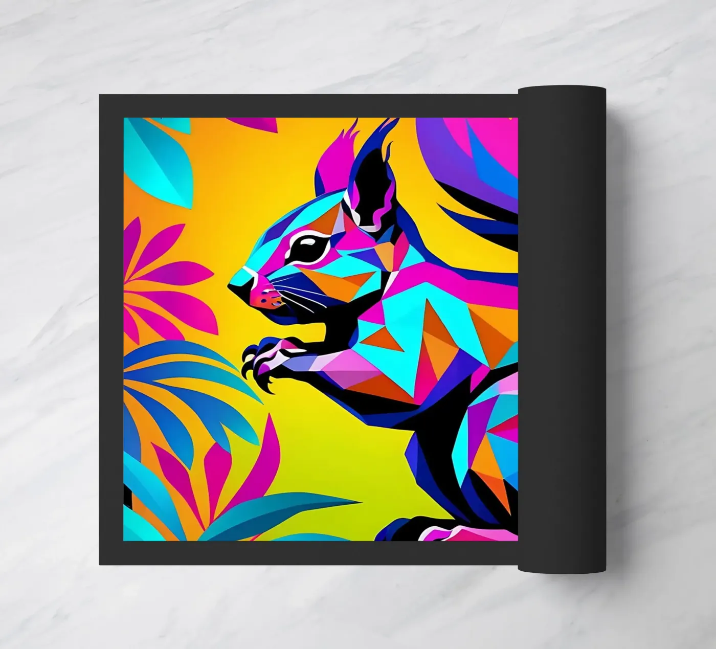 Squirrel_Style_E_1 doormat by Tierisch bunt by LK