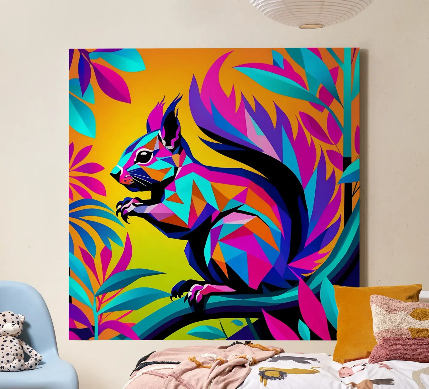 Squirrel_Style_E_1 canvas by Tierisch bunt by LK
