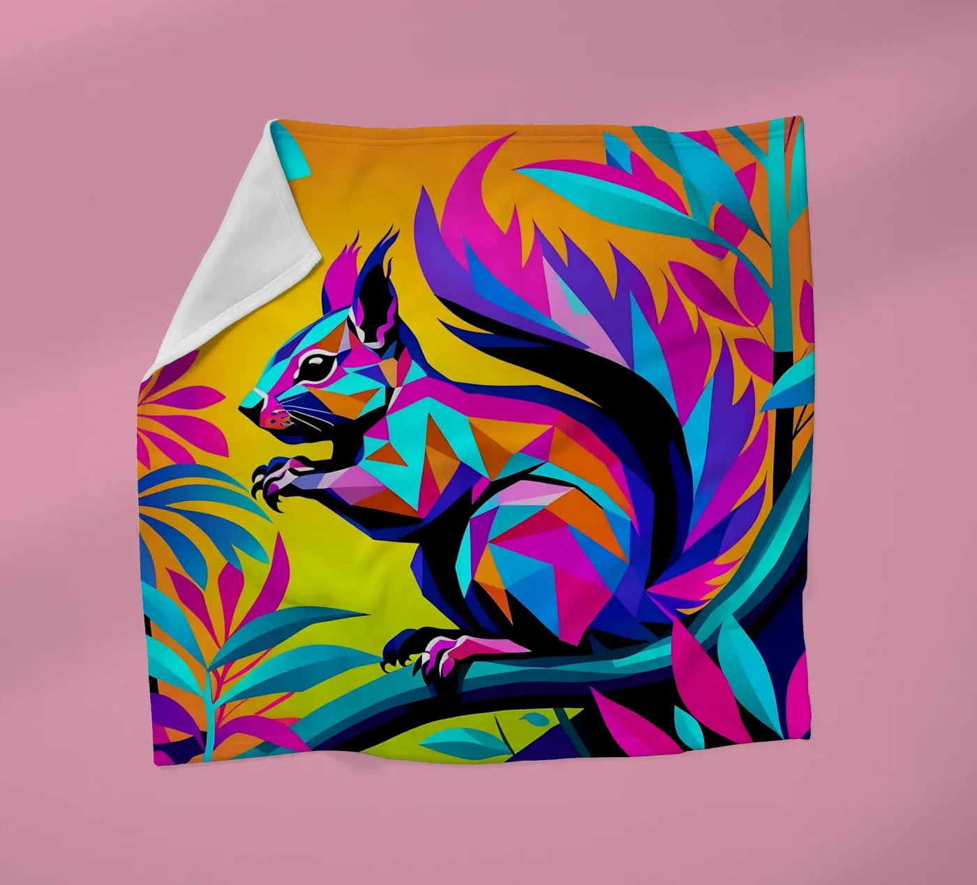 Eekhoorn_Stijl_E_1 fleecedeken van Tierisch bunt by LK