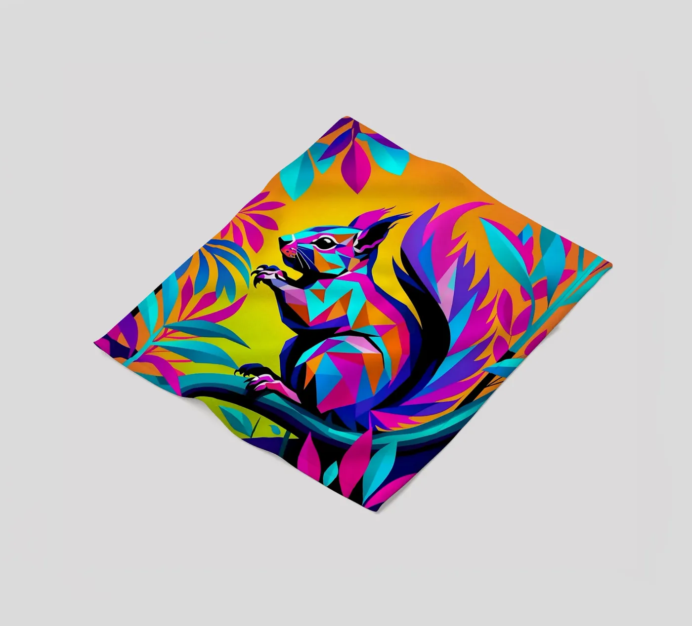 Eekhoorn_Stijl_E_1 fleecedeken van Tierisch bunt by LK