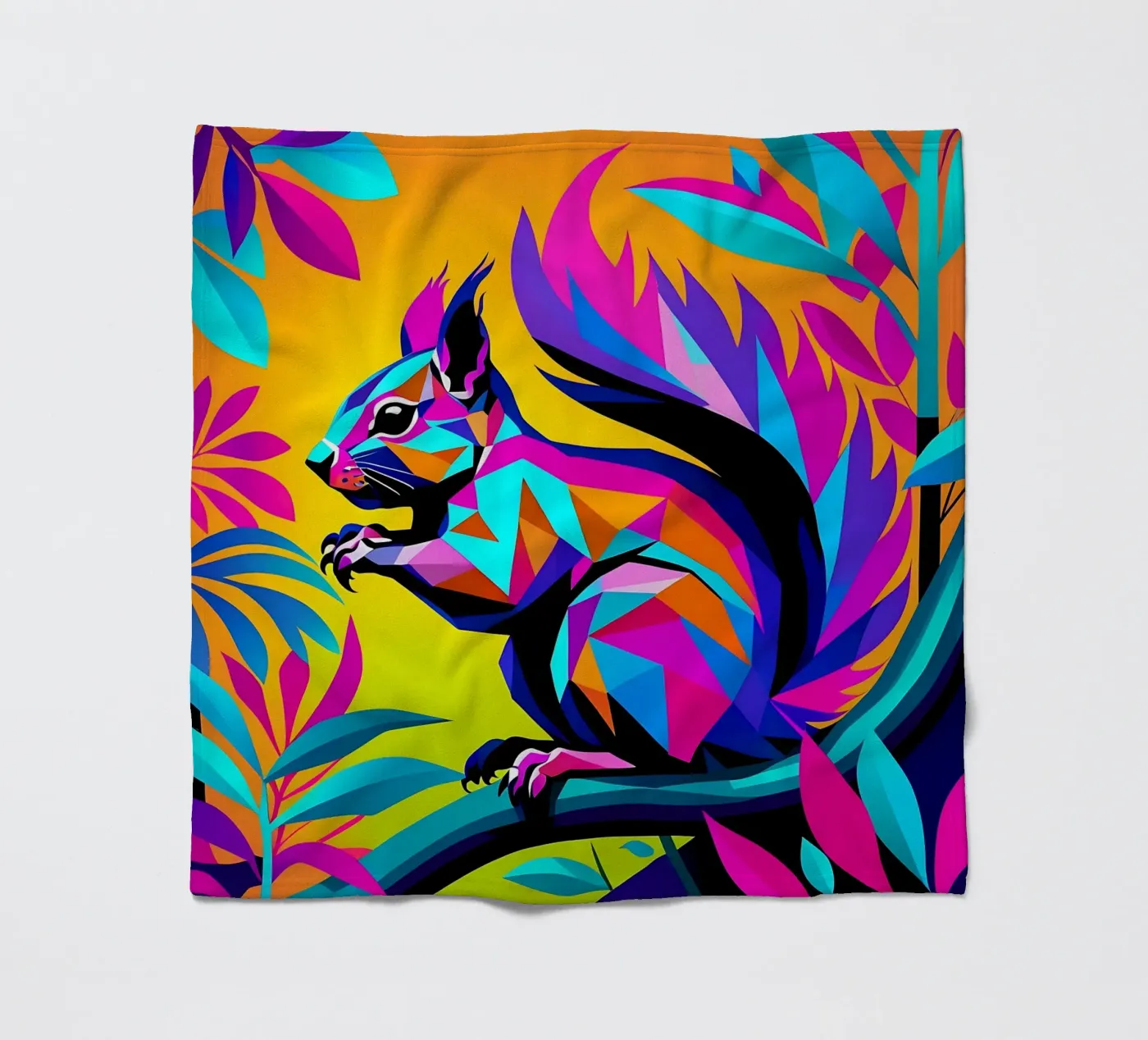 Eekhoorn_Stijl_E_1 fleecedeken van Tierisch bunt by LK