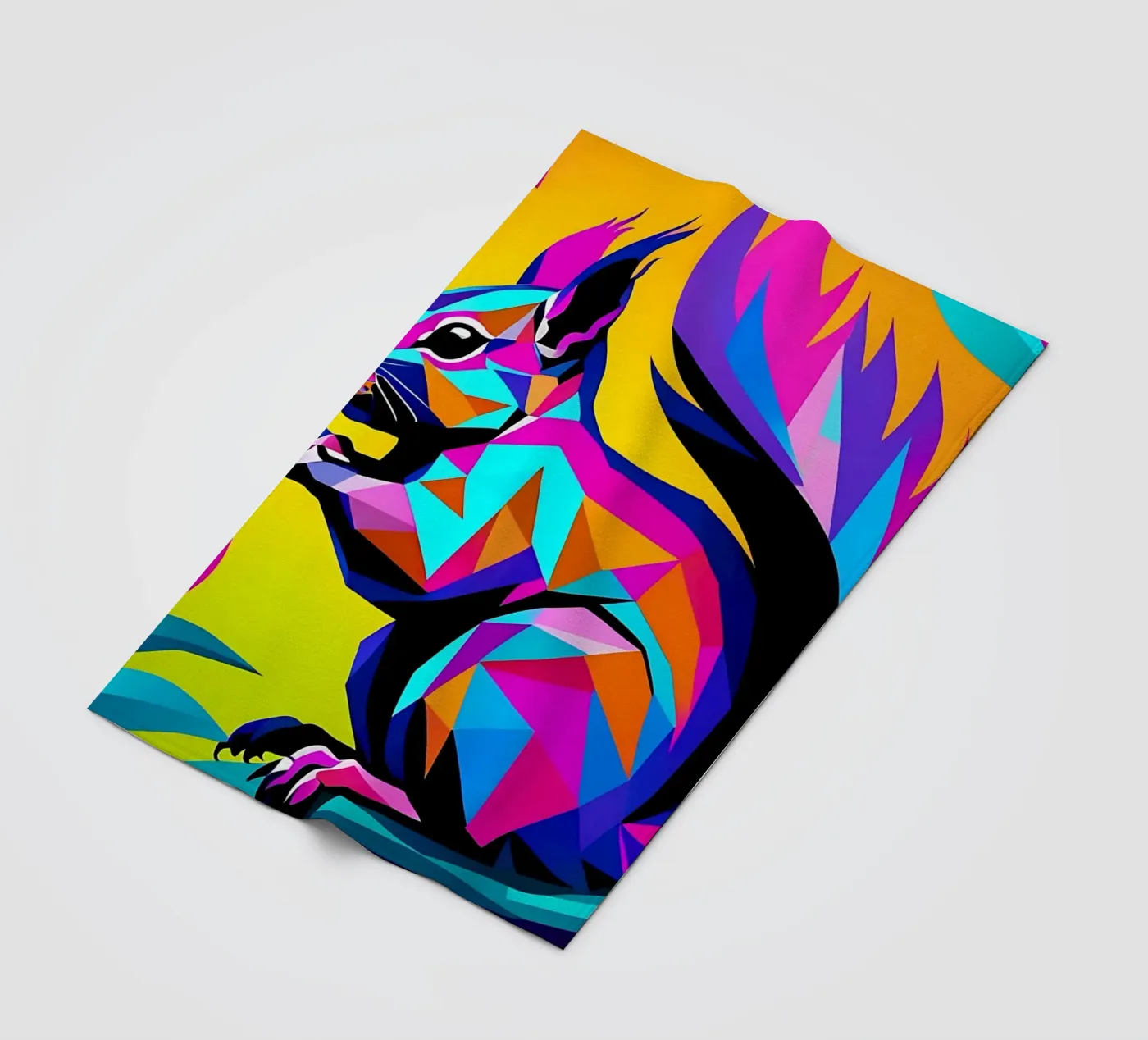 Eekhoorn_Stijl_E_1 fleecedeken van Tierisch bunt by LK