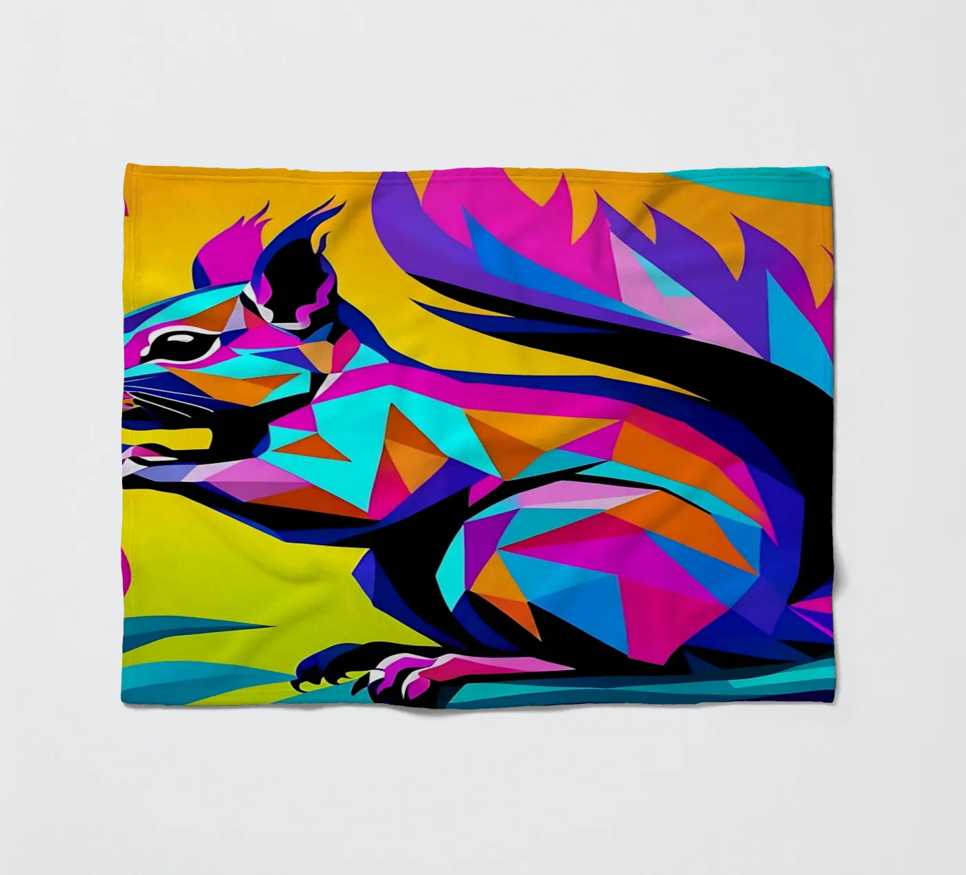 Eekhoorn_Stijl_E_1 fleecedeken van Tierisch bunt by LK